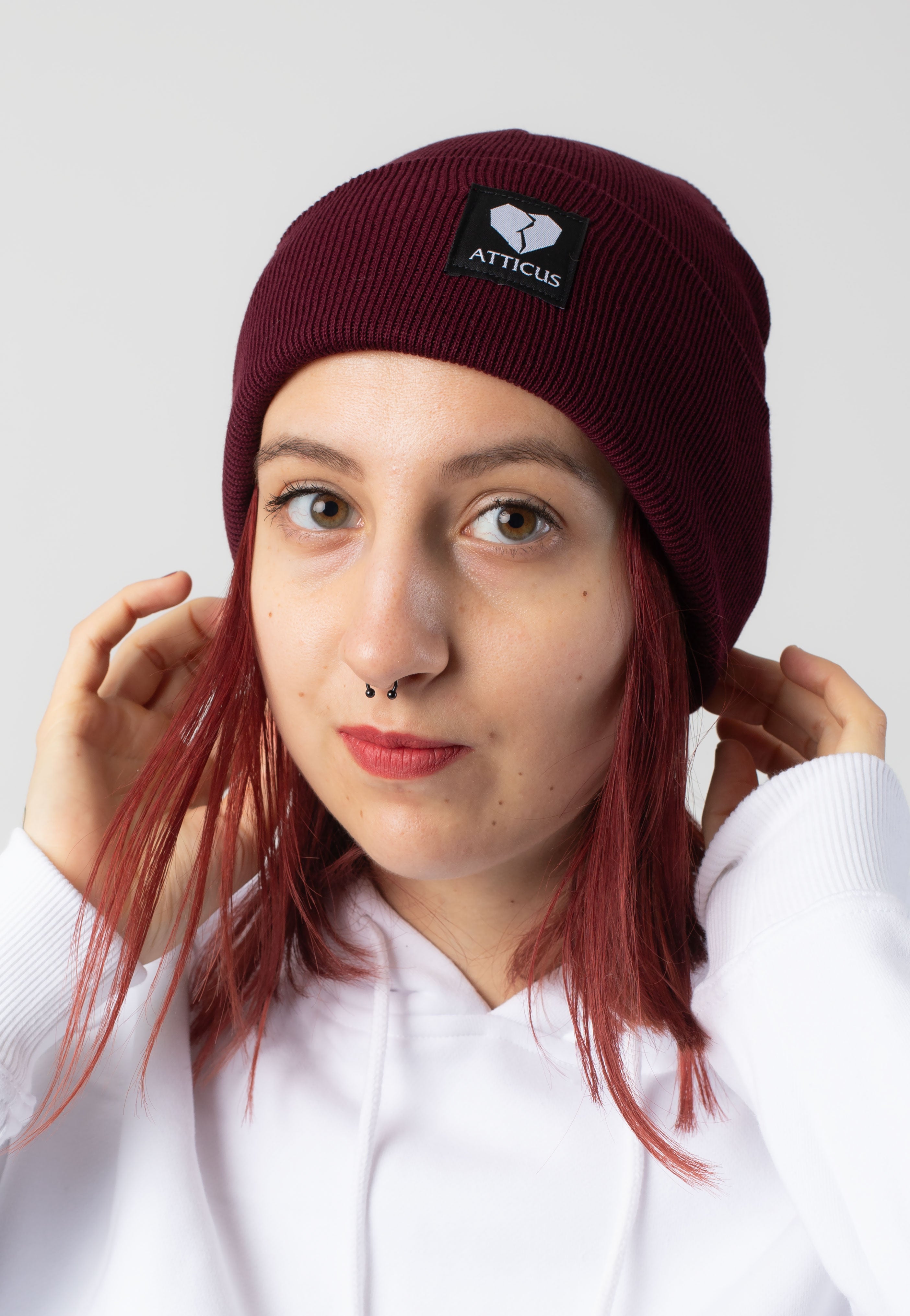 Atticus - Broken Heart Burgundy - Beanie | Neutral-Image