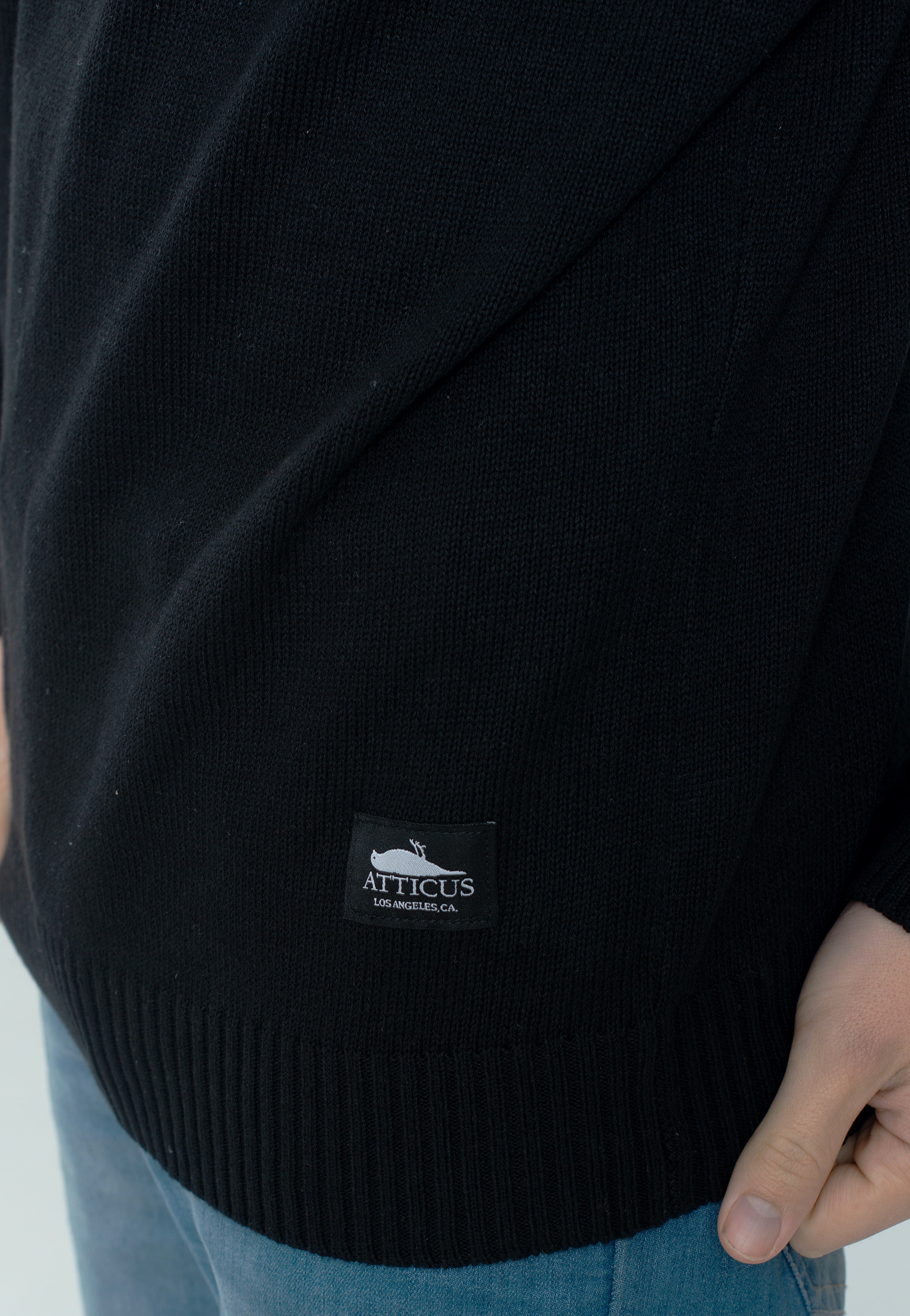 Atticus - Carlos ¼ Zip Black - Sweater | Men-Image