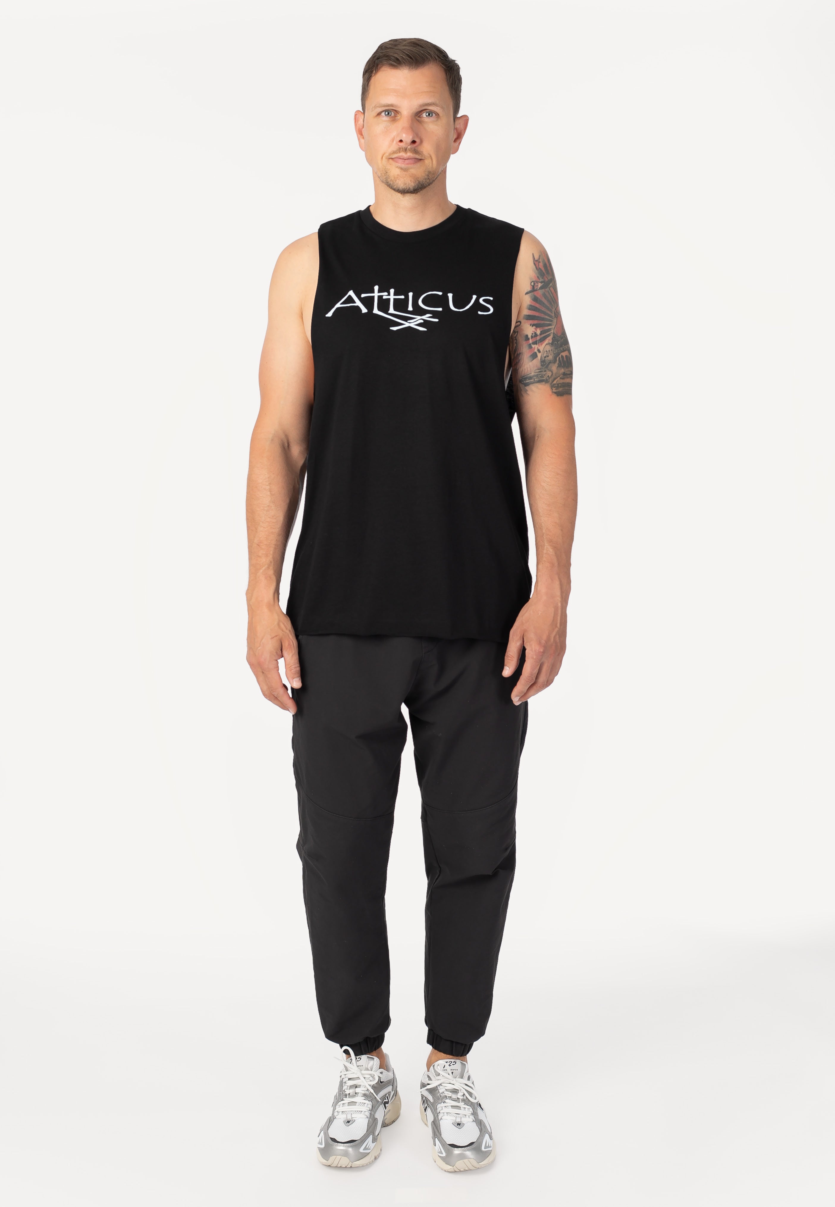 Atticus - Double Cross Armhole Black - Sleeveless | Men-Image