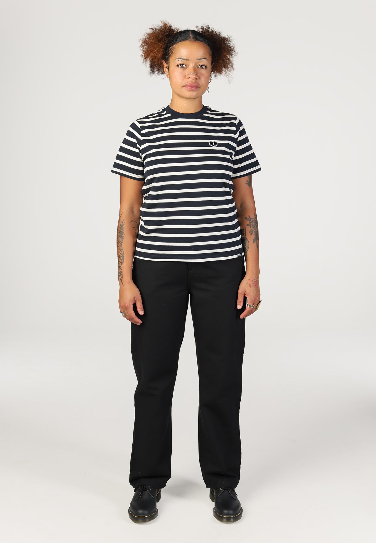 Atticus Franchini Stripe Navy/White T-shirt | Women-Image