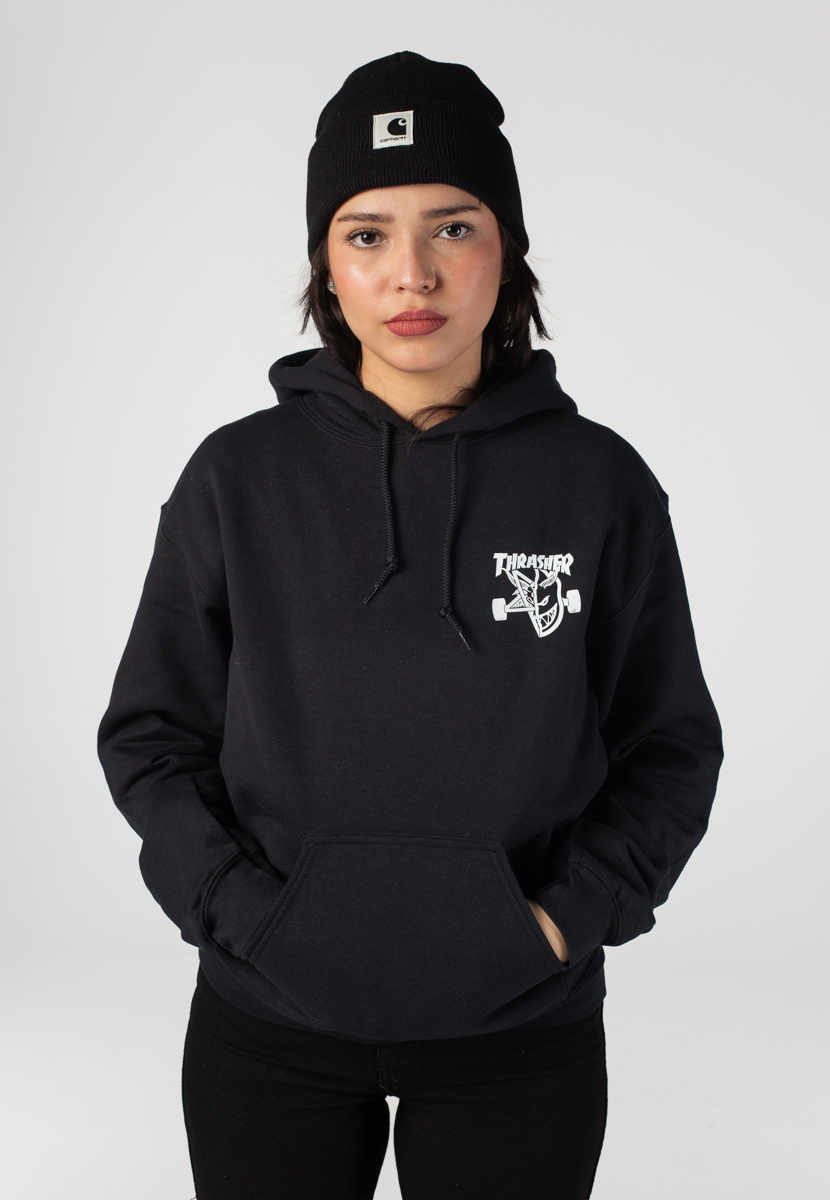 Thrasher x Spitfire - Classic Swirl Black - Hoodie | Women-Image