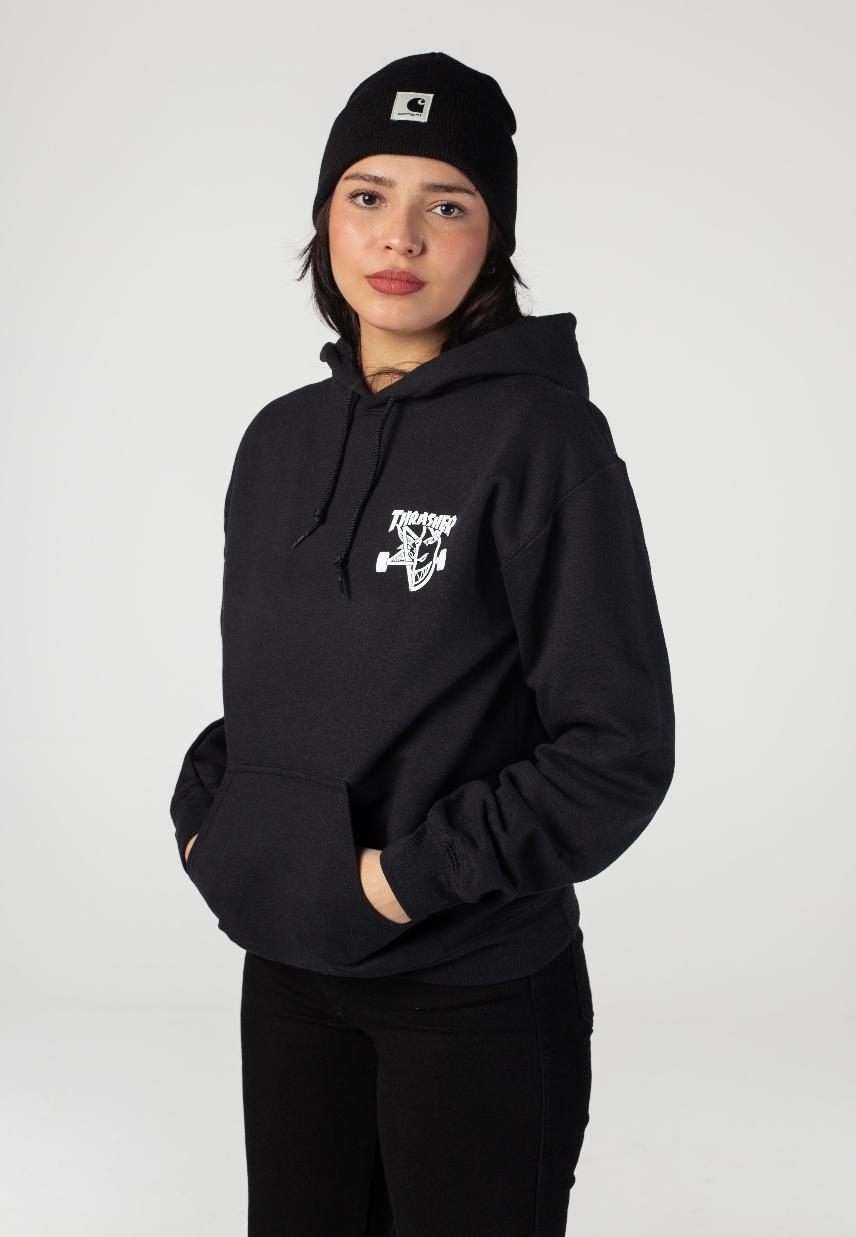 Thrasher x Spitfire - Classic Swirl Black - Hoodie | Women-Image