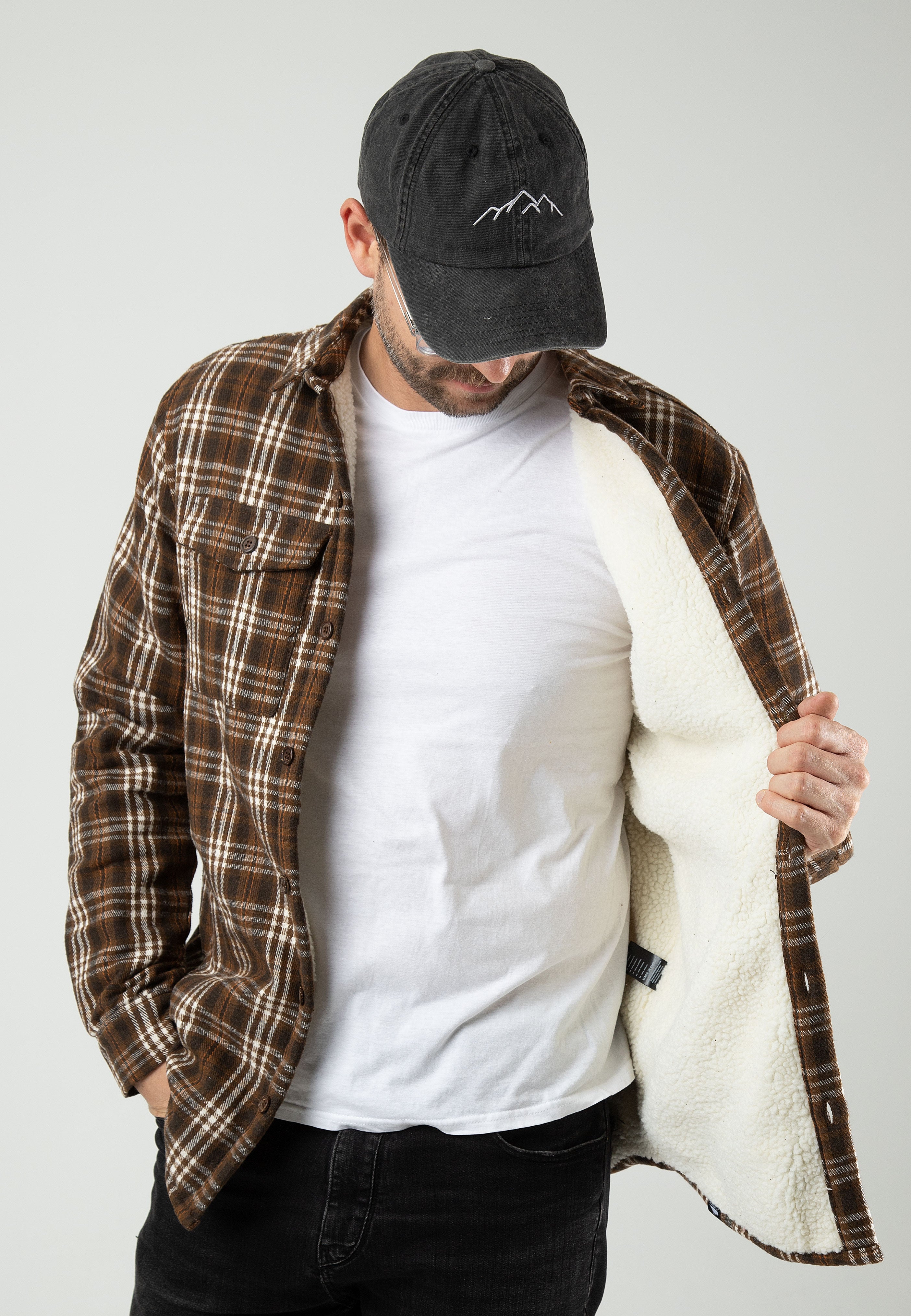 Atticus - Jeremy Flannel Brown - Jacket | Men-Image