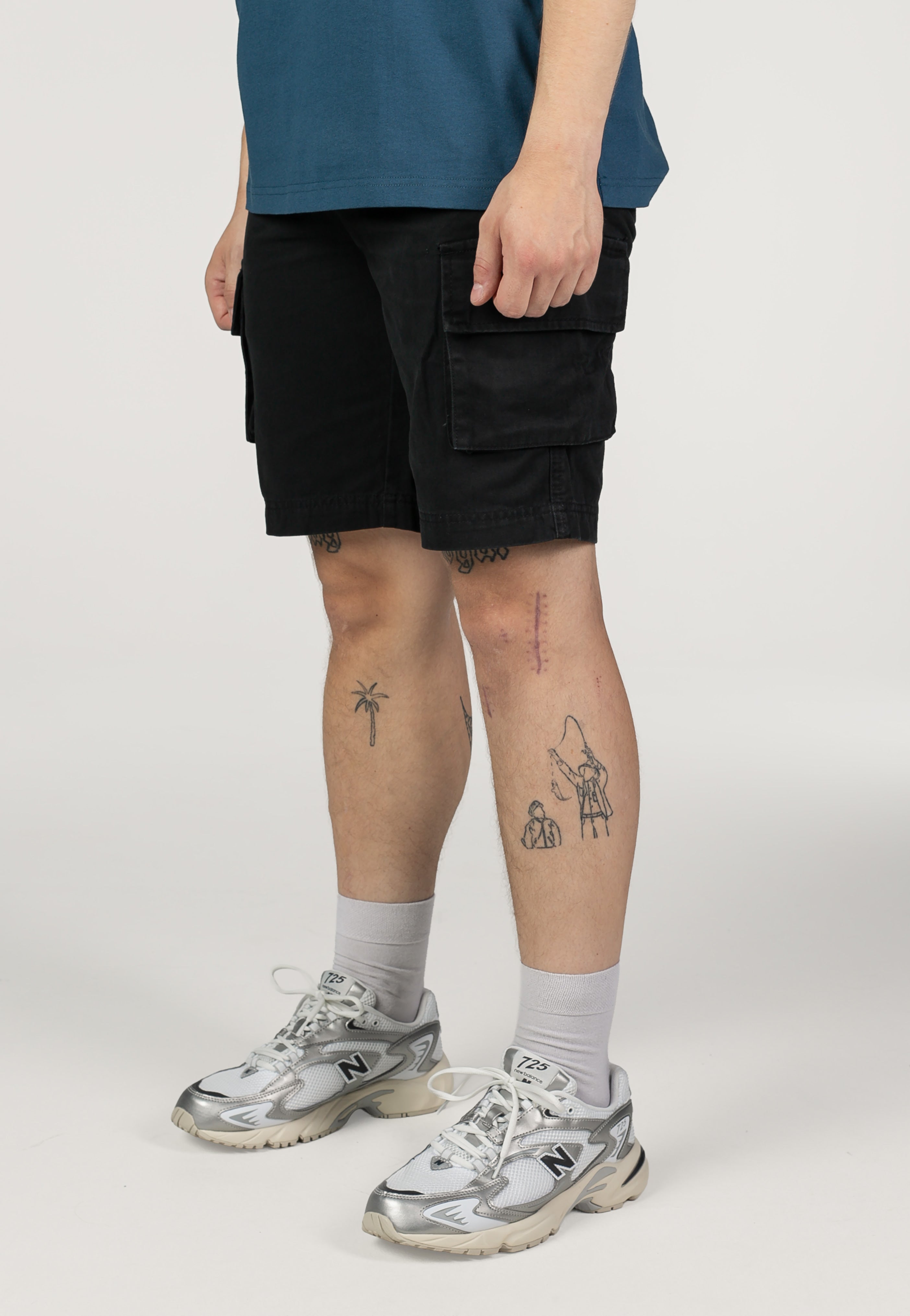 Atticus - Mission Cargo Black - Shorts | Men-Image