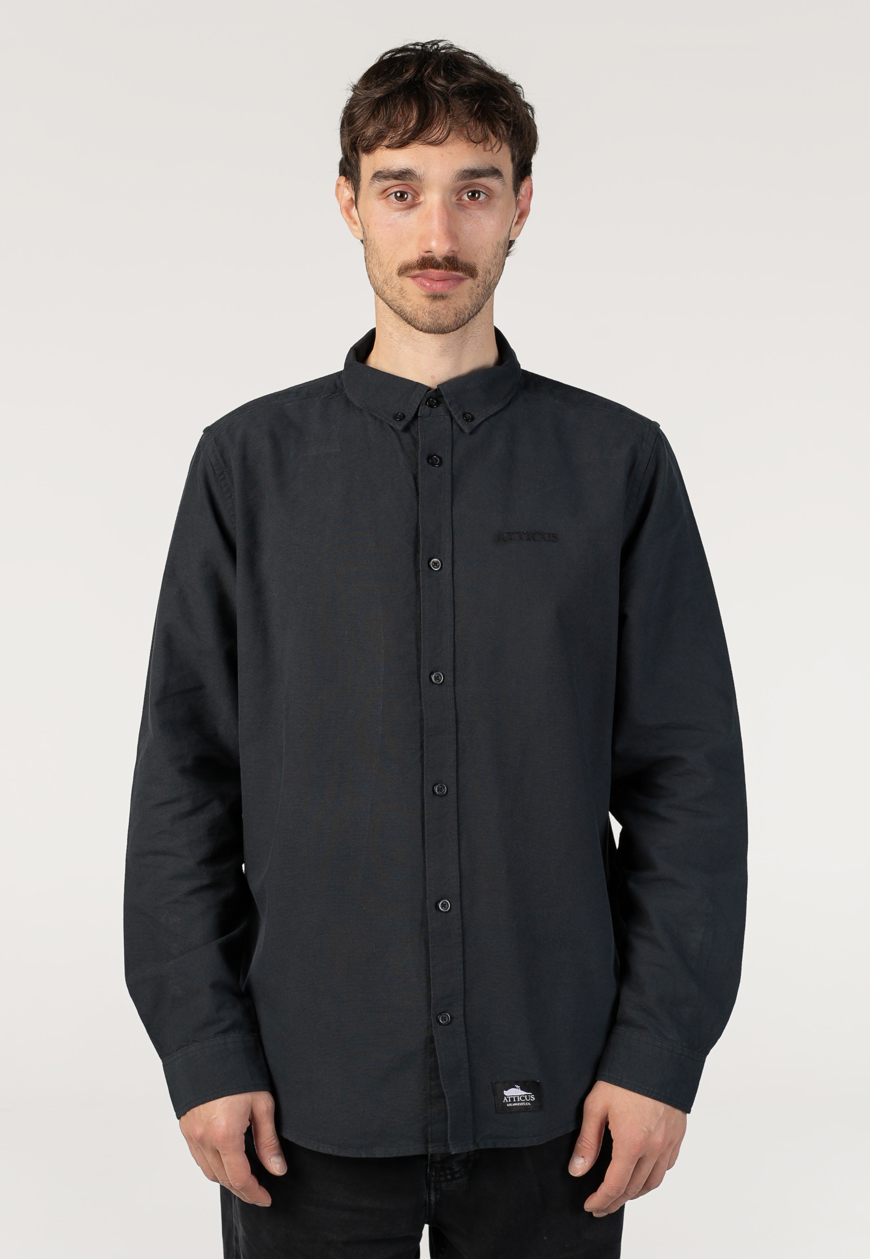 Atticus - Piero Woven Black - Shirt | Men-Image