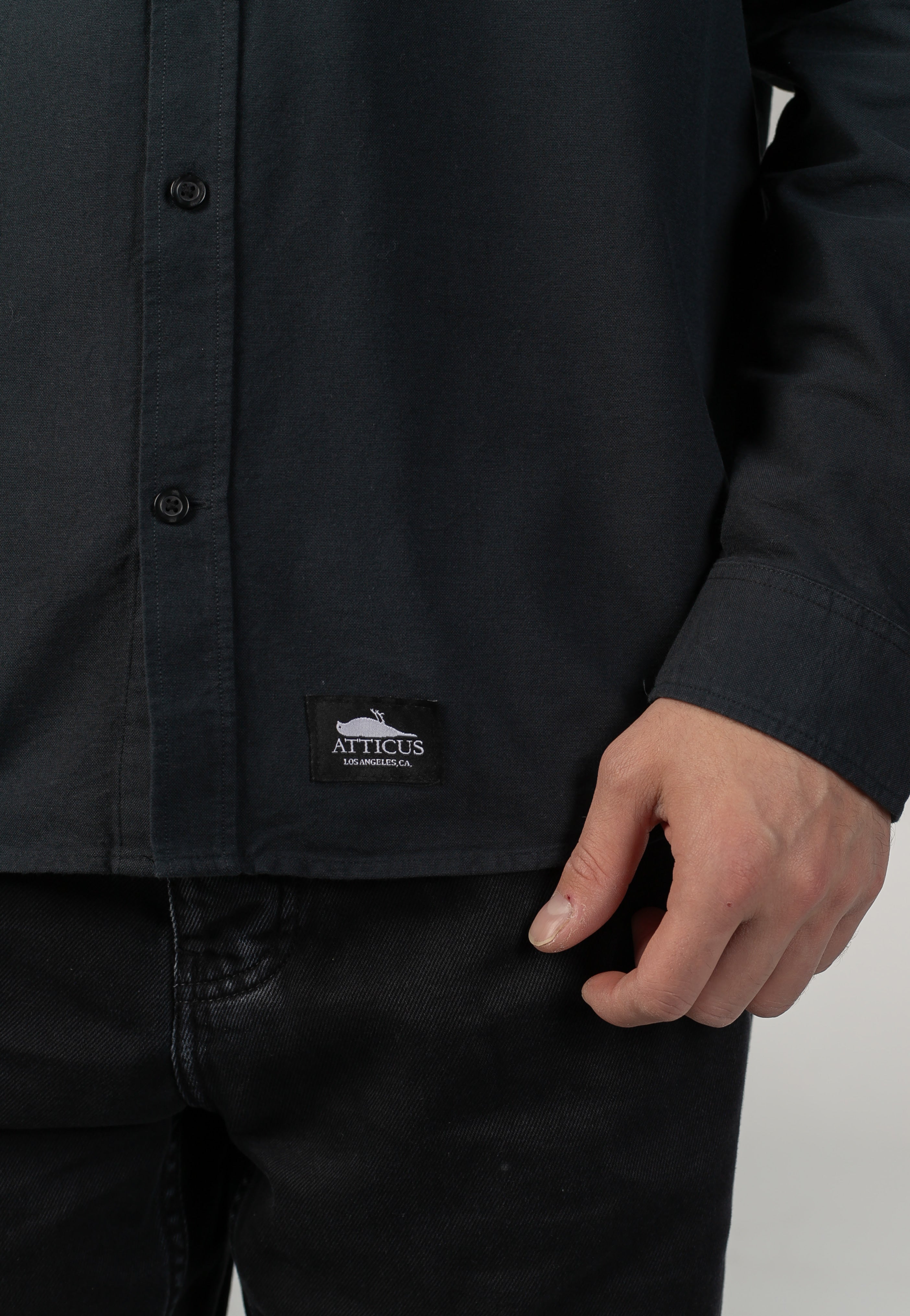 Atticus - Piero Woven Black - Shirt | Men-Image