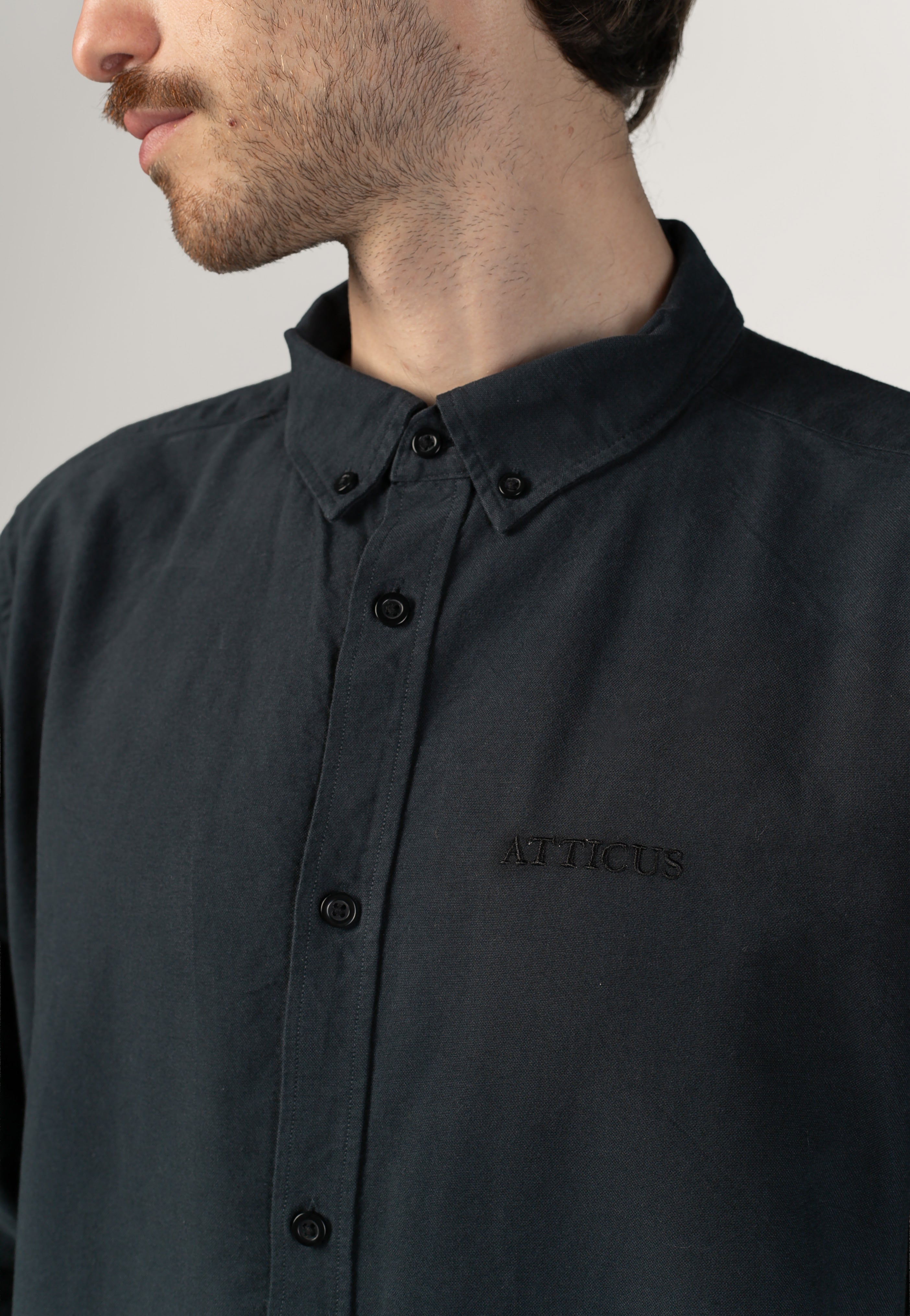 Atticus - Piero Woven Black - Shirt | Men-Image