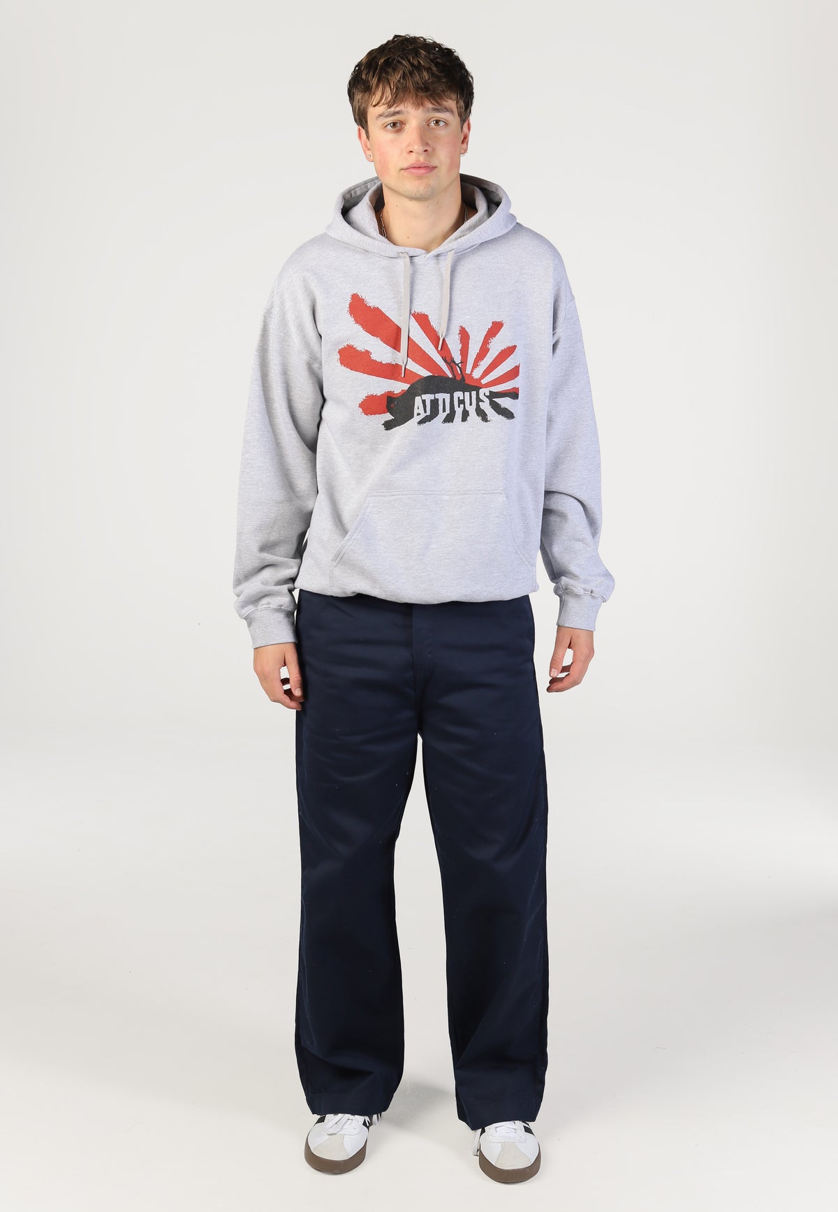 Atticus Rising Heather Grey Hoodie | Men-Image
