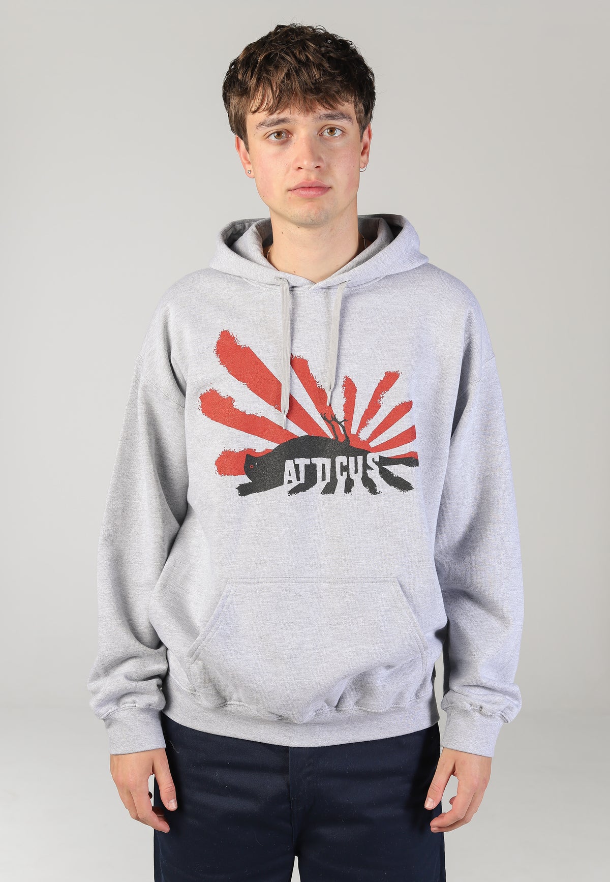 Atticus Rising Heather Grey Hoodie | Men-Image