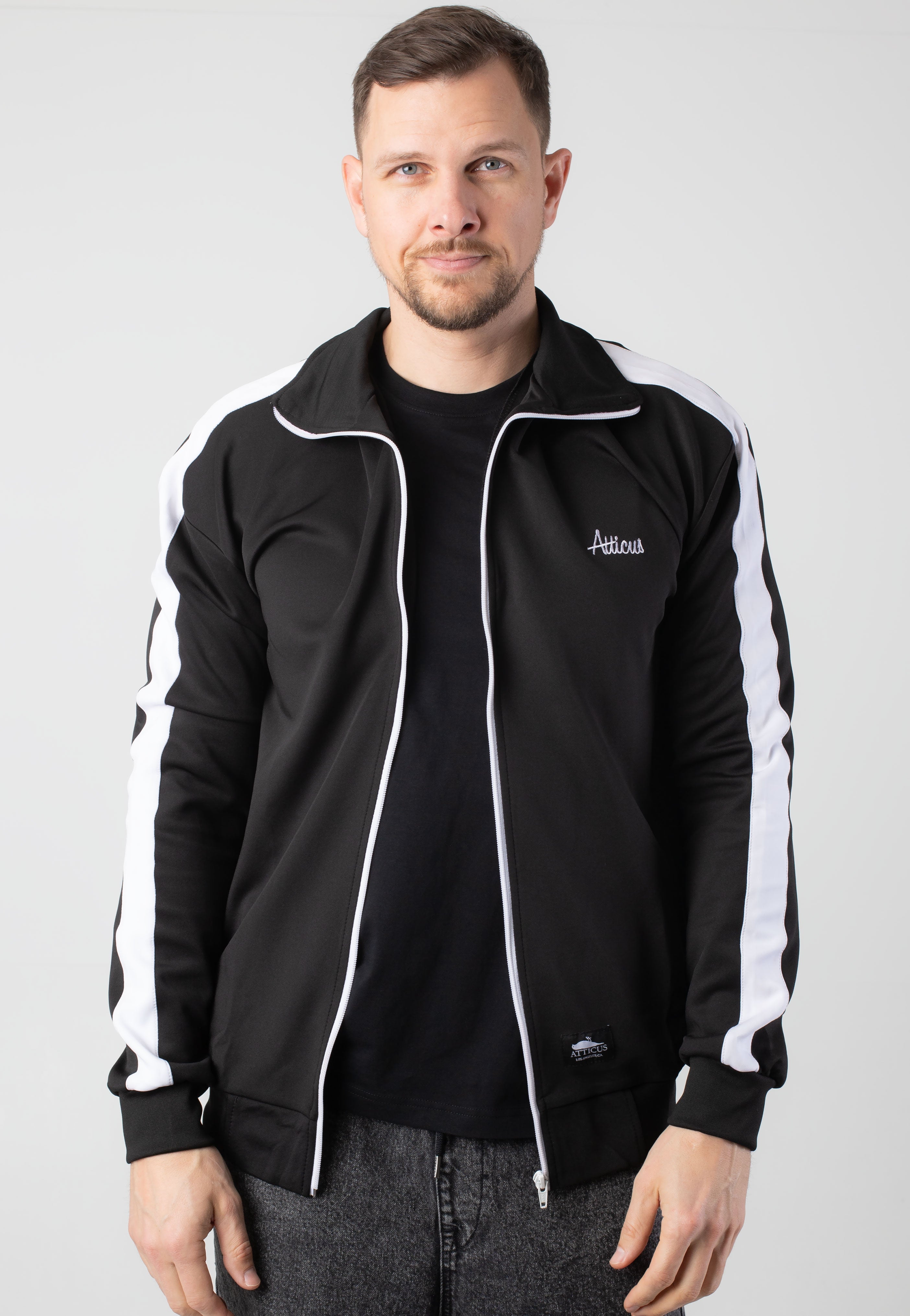 Atticus - Script Track Black - Track Jacket | Men-Image