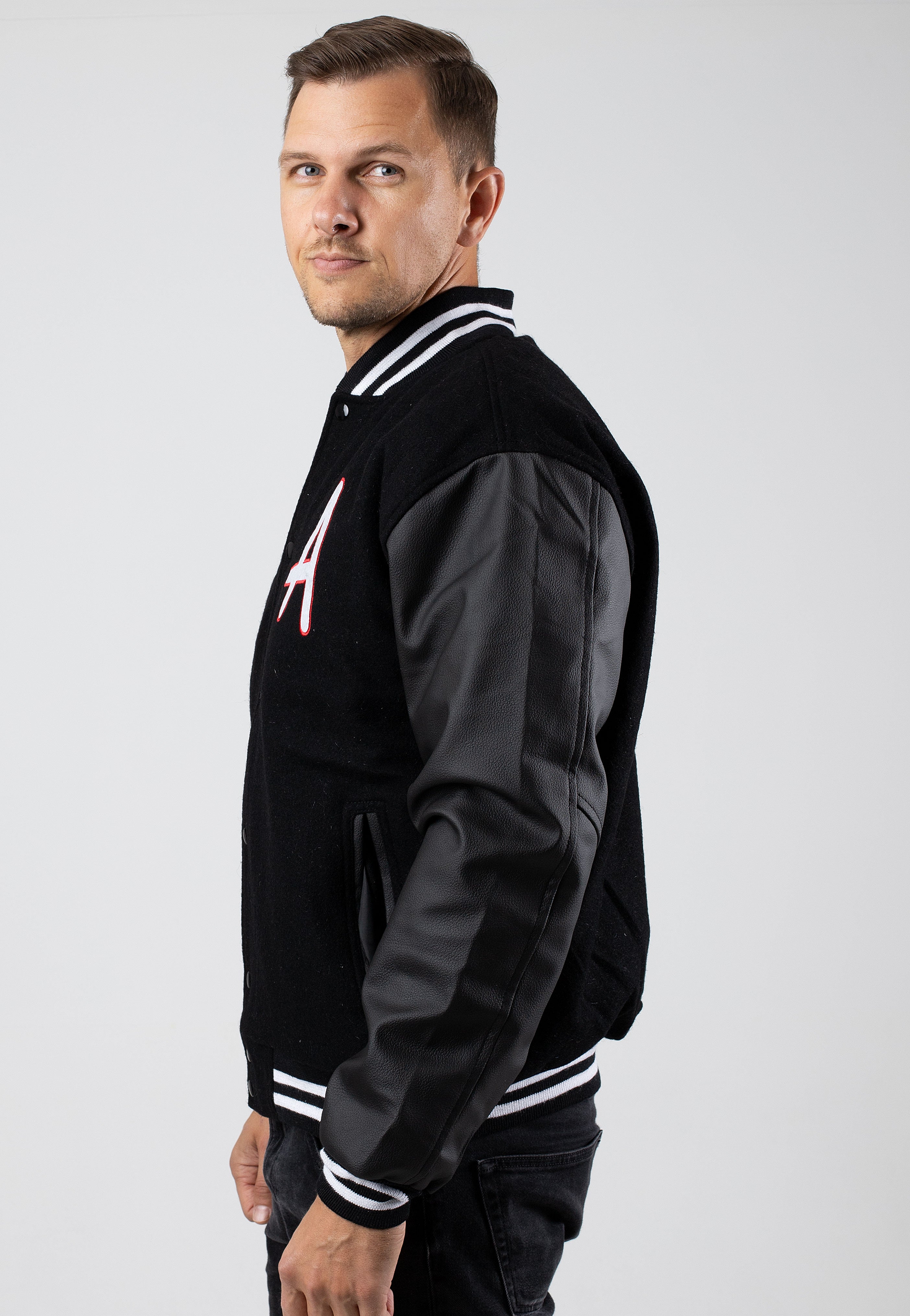 Atticus Varsity Black - College Jacket | Impericon