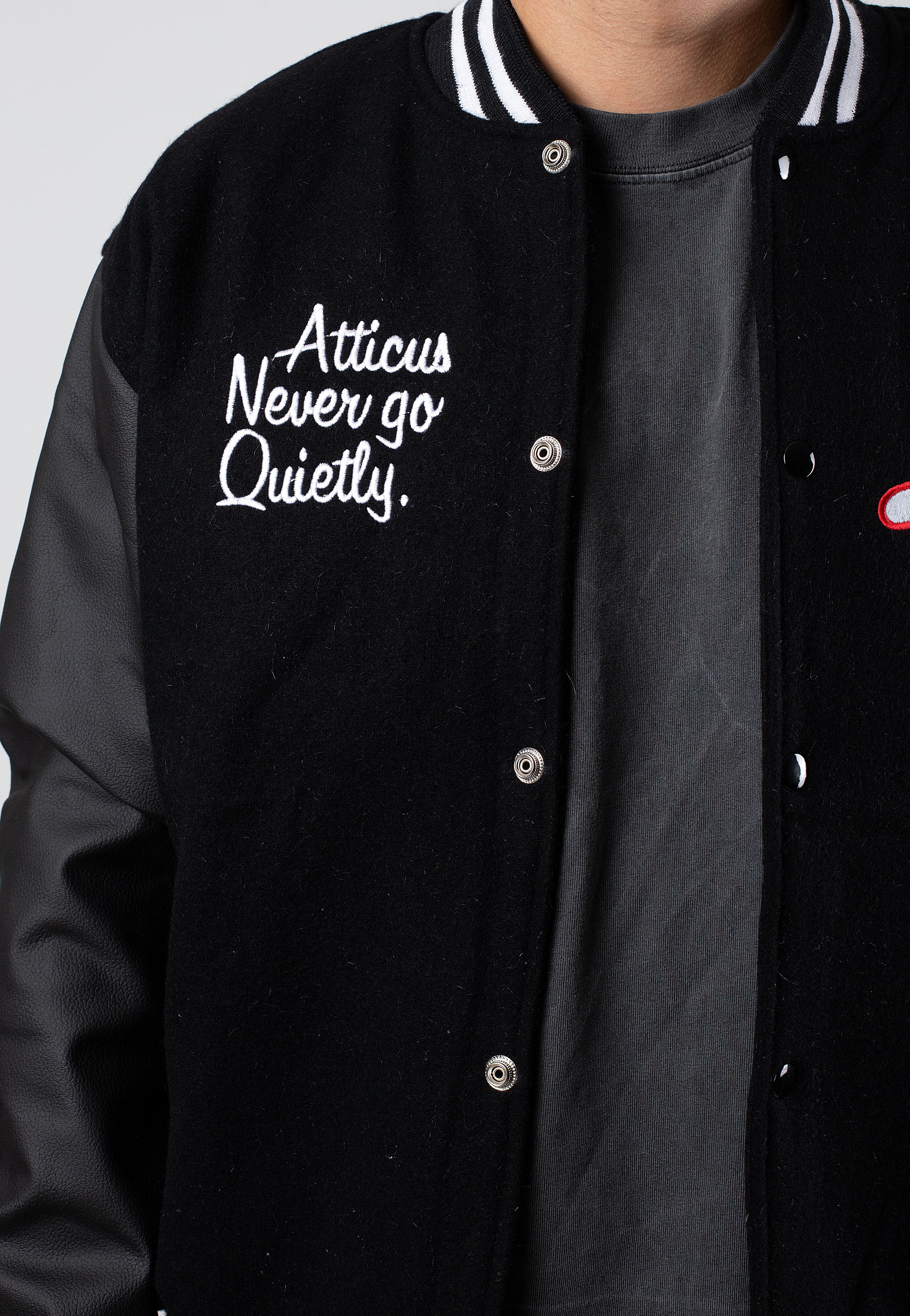 Atticus Varsity Black - College Jacket | Impericon