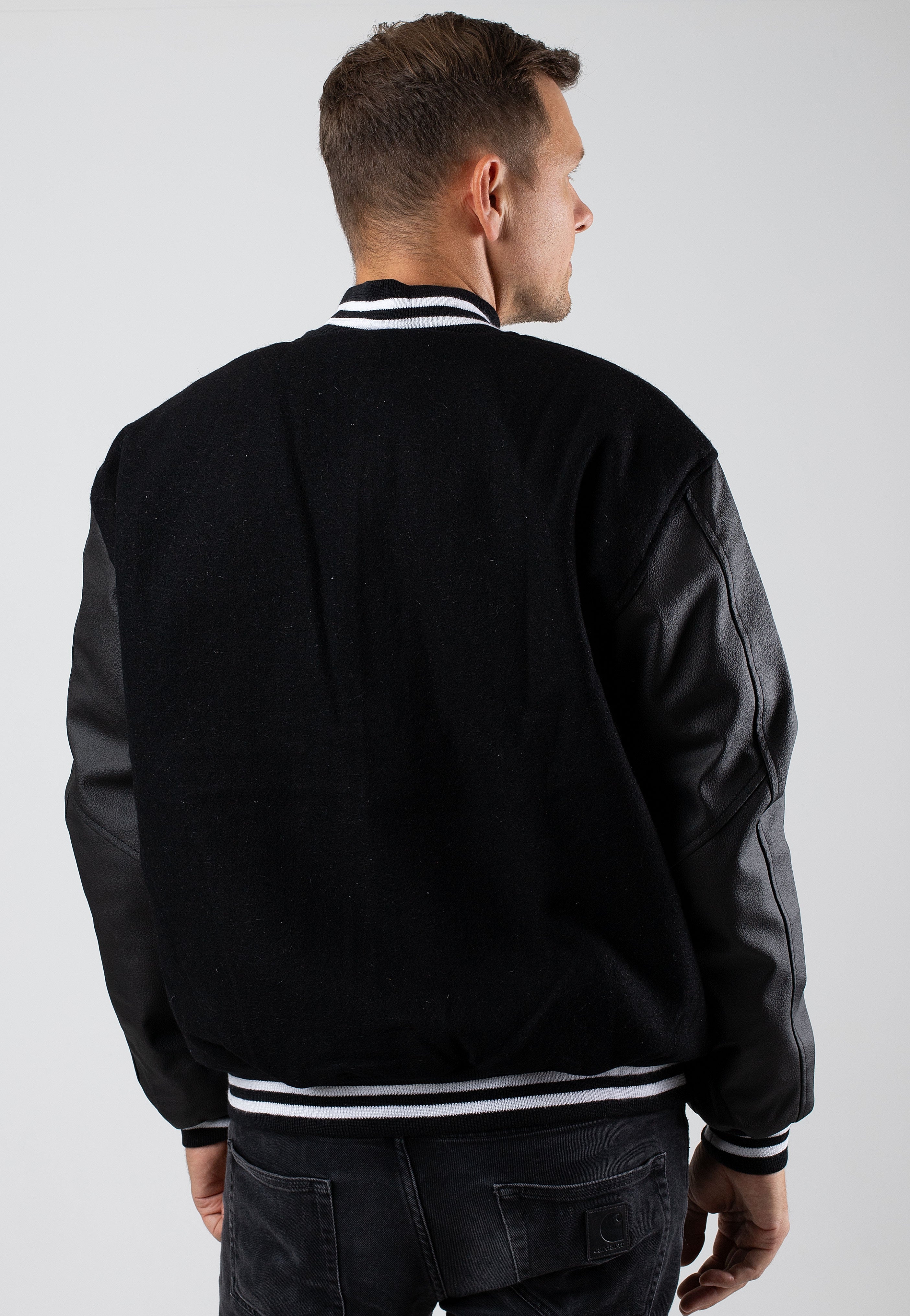 Atticus Varsity Black - College Jacket | Impericon
