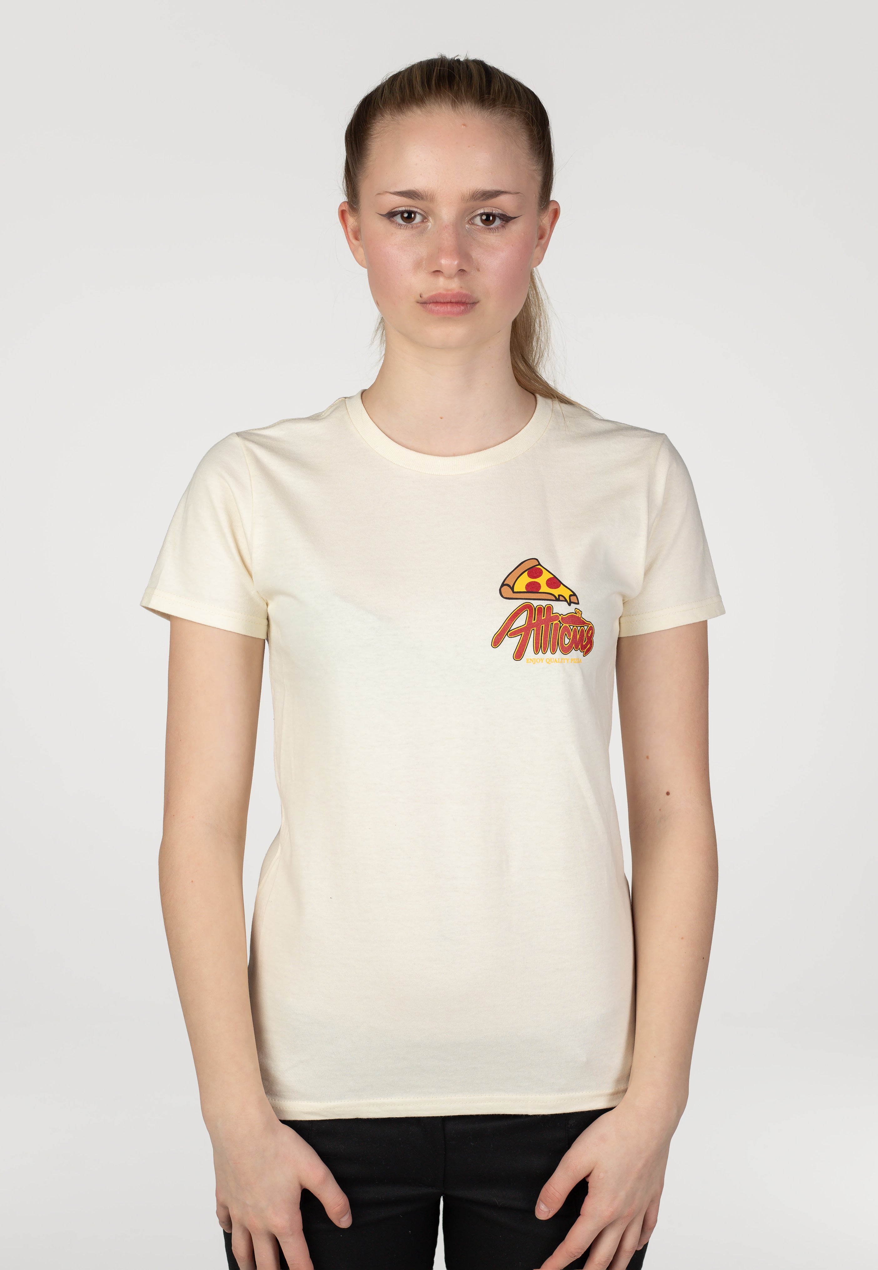 Atticus - Womens Pizza Vanilla - T-Shirt | Women-Image
