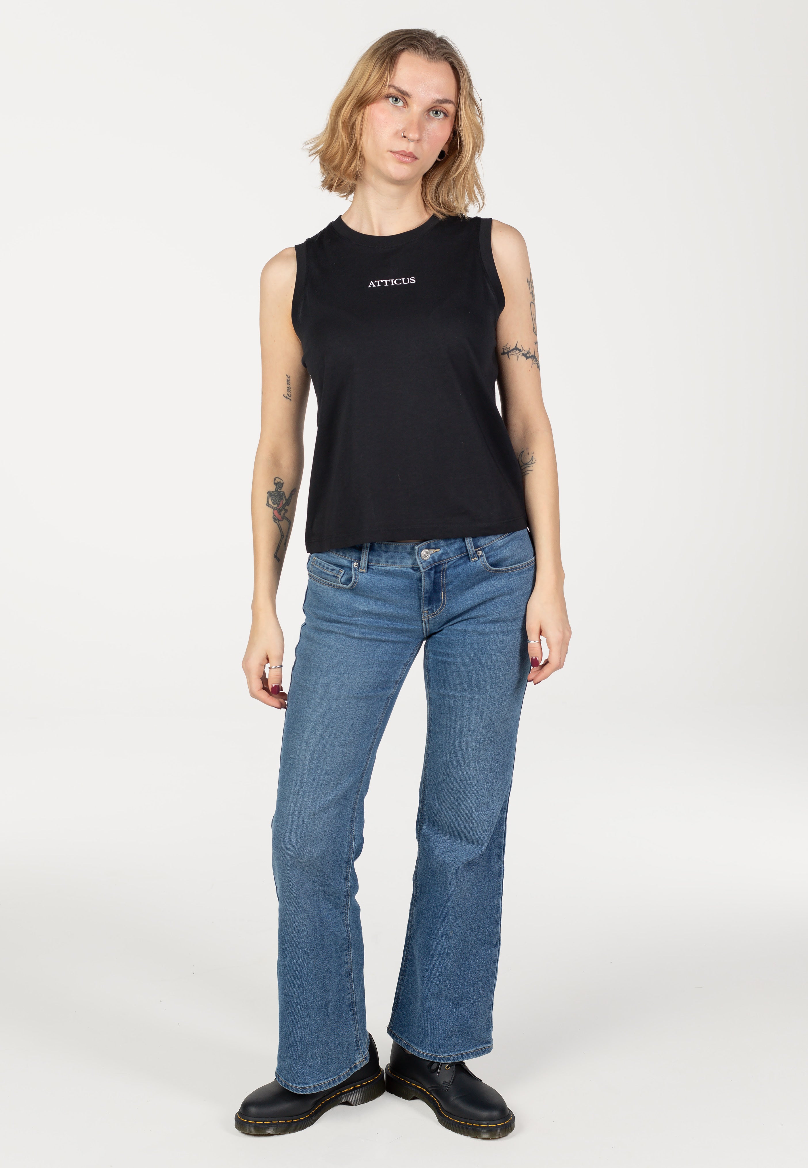 Atticus - Womens Small Logo Black - Tank | Women-Image