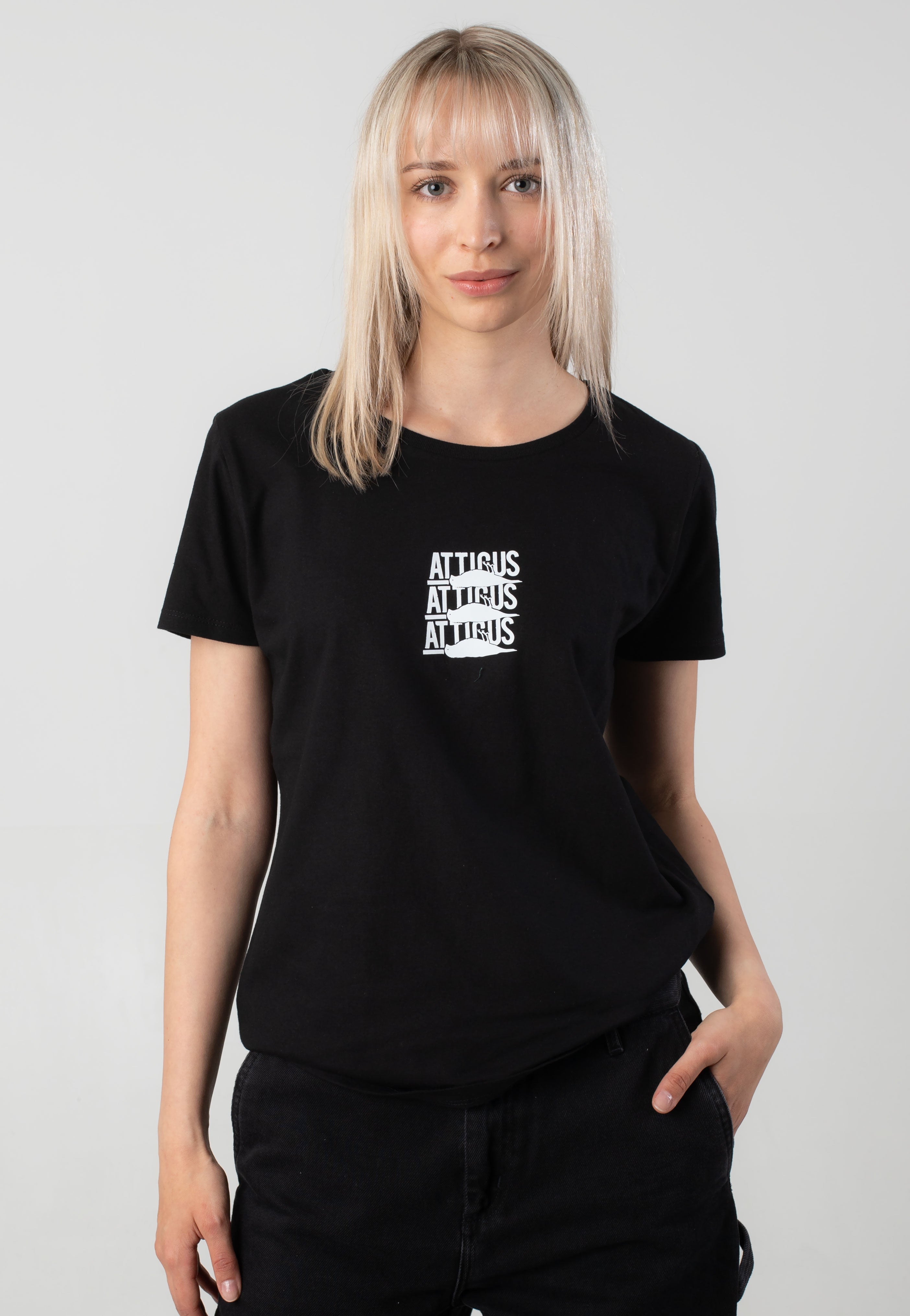 Atticus - Womens Small Fold Black - T-Shirt | Women-Image