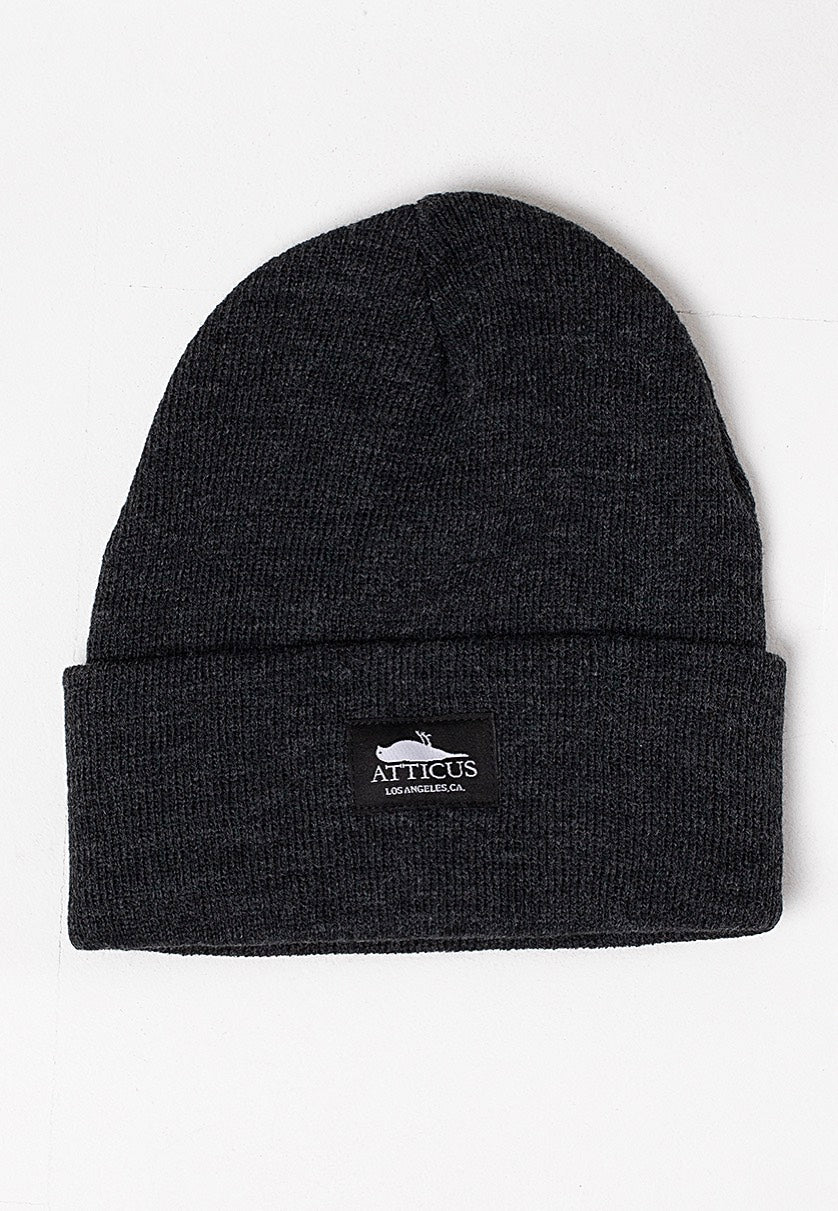 Atticus Woodsman Charcoal Beanie | Neutral-Image