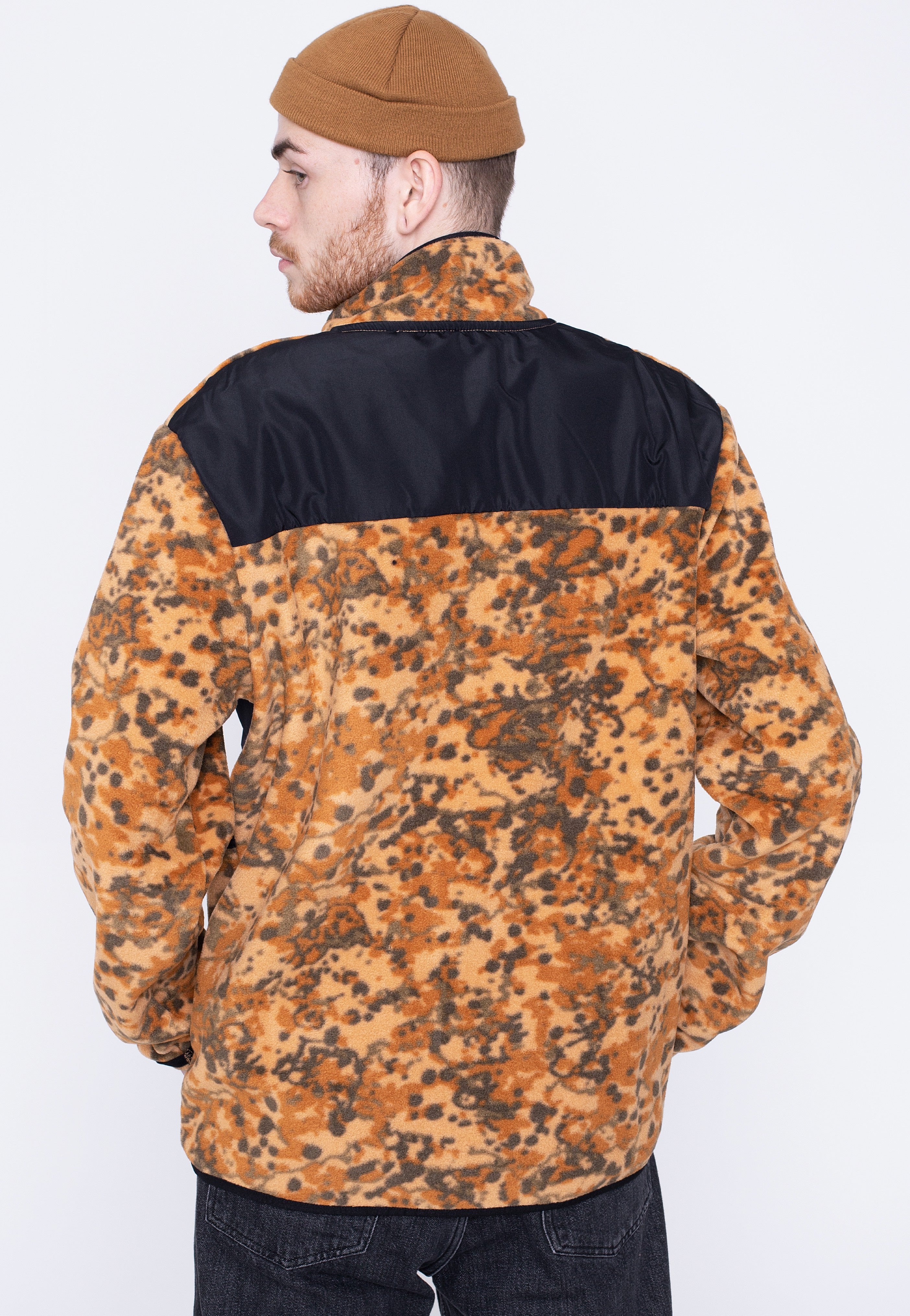 Lyle & Scott - Earth Print Fleece Tan - Jacket | Men-Image