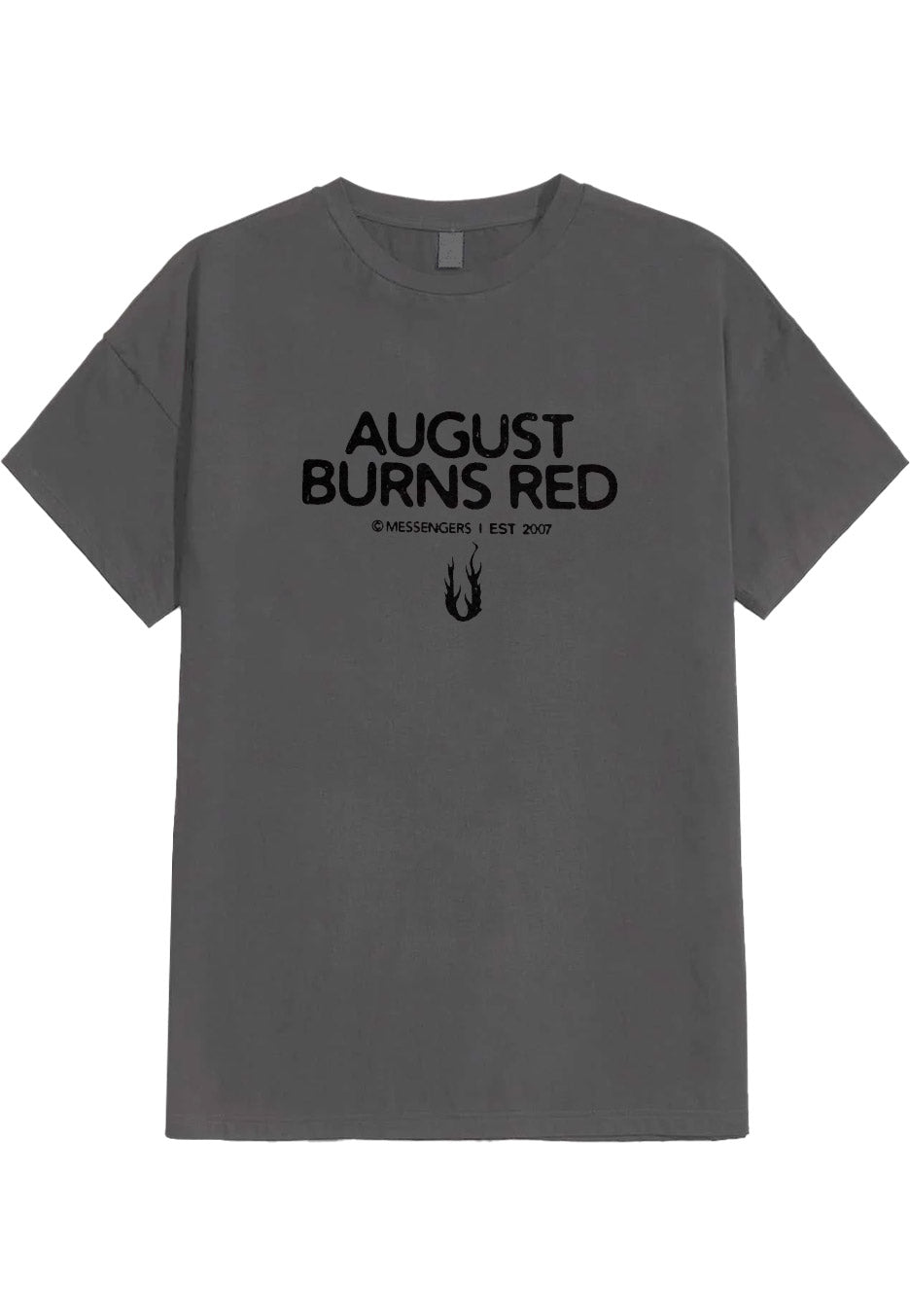 August Burns Red - Messengers Candle Charcoal - T-Shirt | Neutral-Image