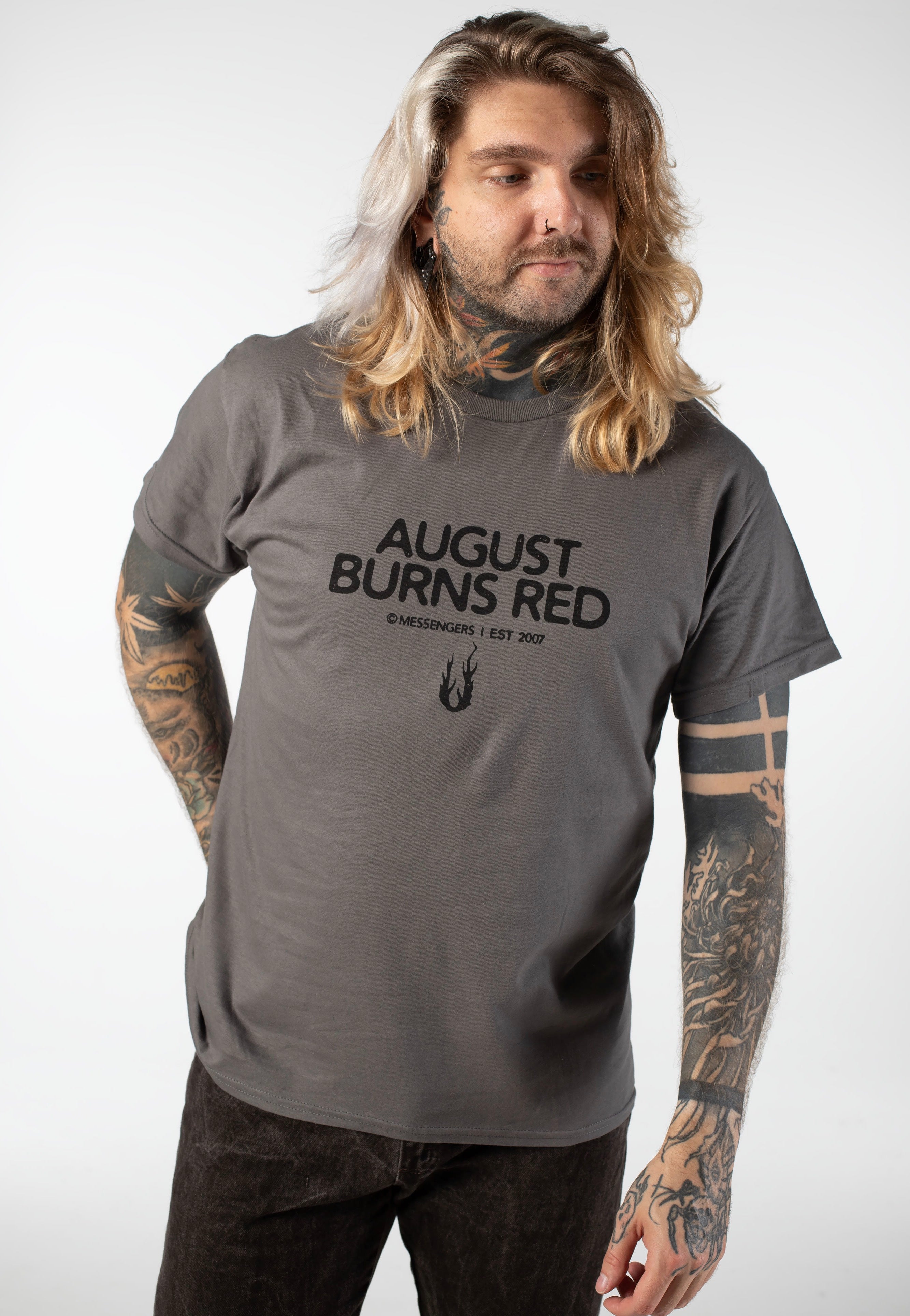August Burns Red - Messengers Candle Charcoal - T-Shirt | Men-Image