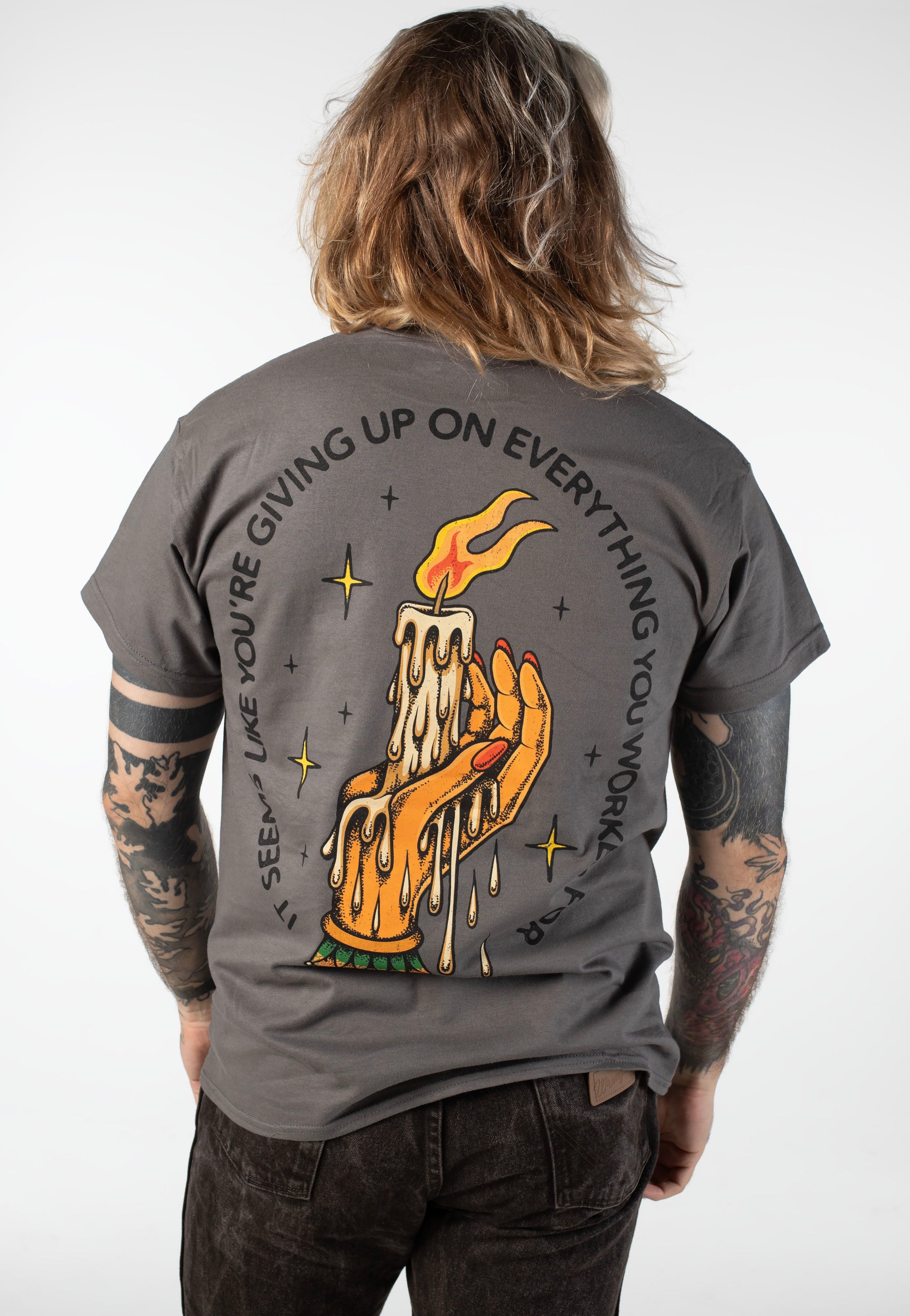 August Burns Red - Messengers Candle Charcoal - T-Shirt | Men-Image