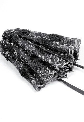 Dark In Love - Elegant White Gothic Rose Lace - Umbrella | Neutral-Image