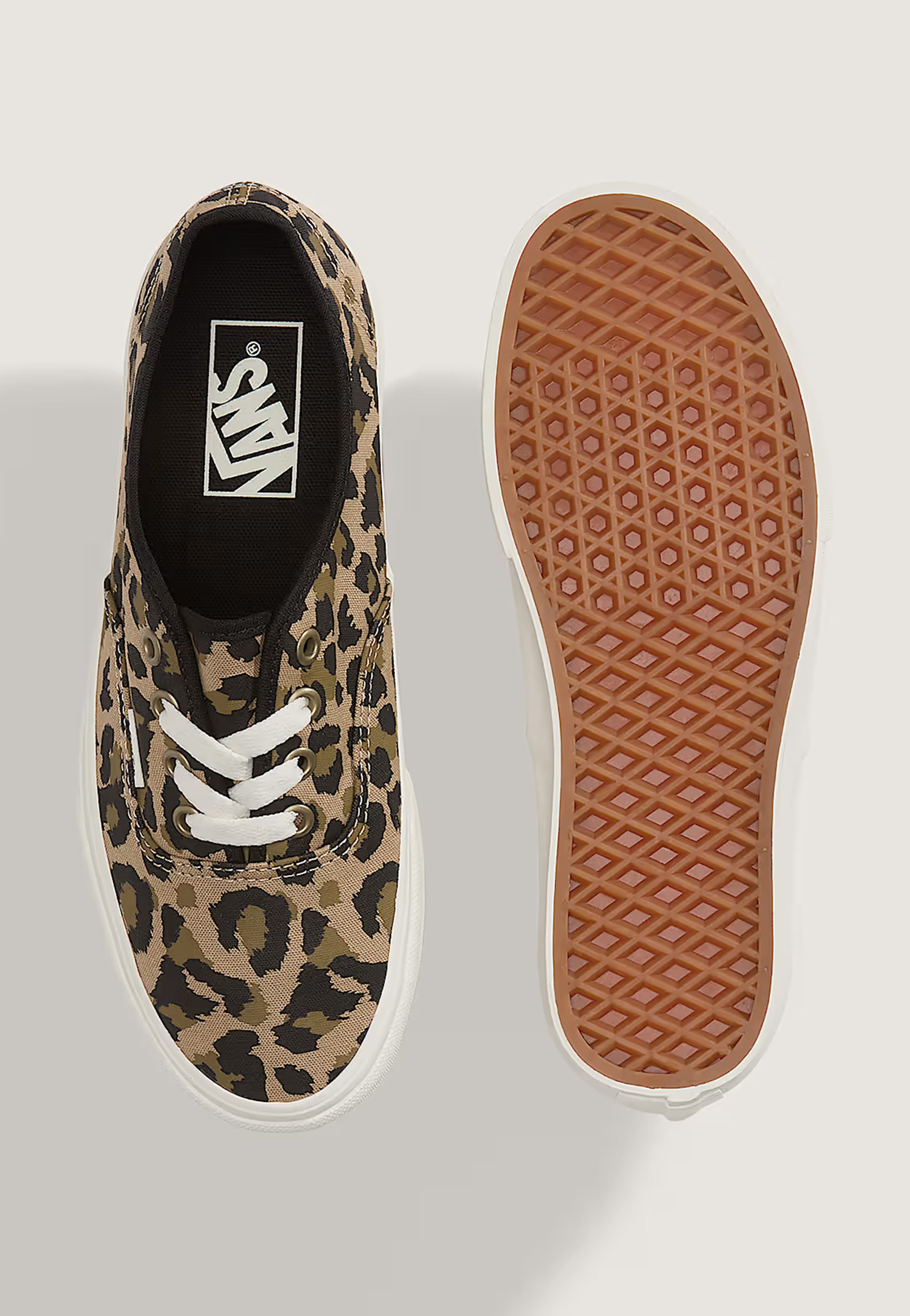 Vans - Authentic Leopard Black/Incense - Girl Shoes | Women-Image