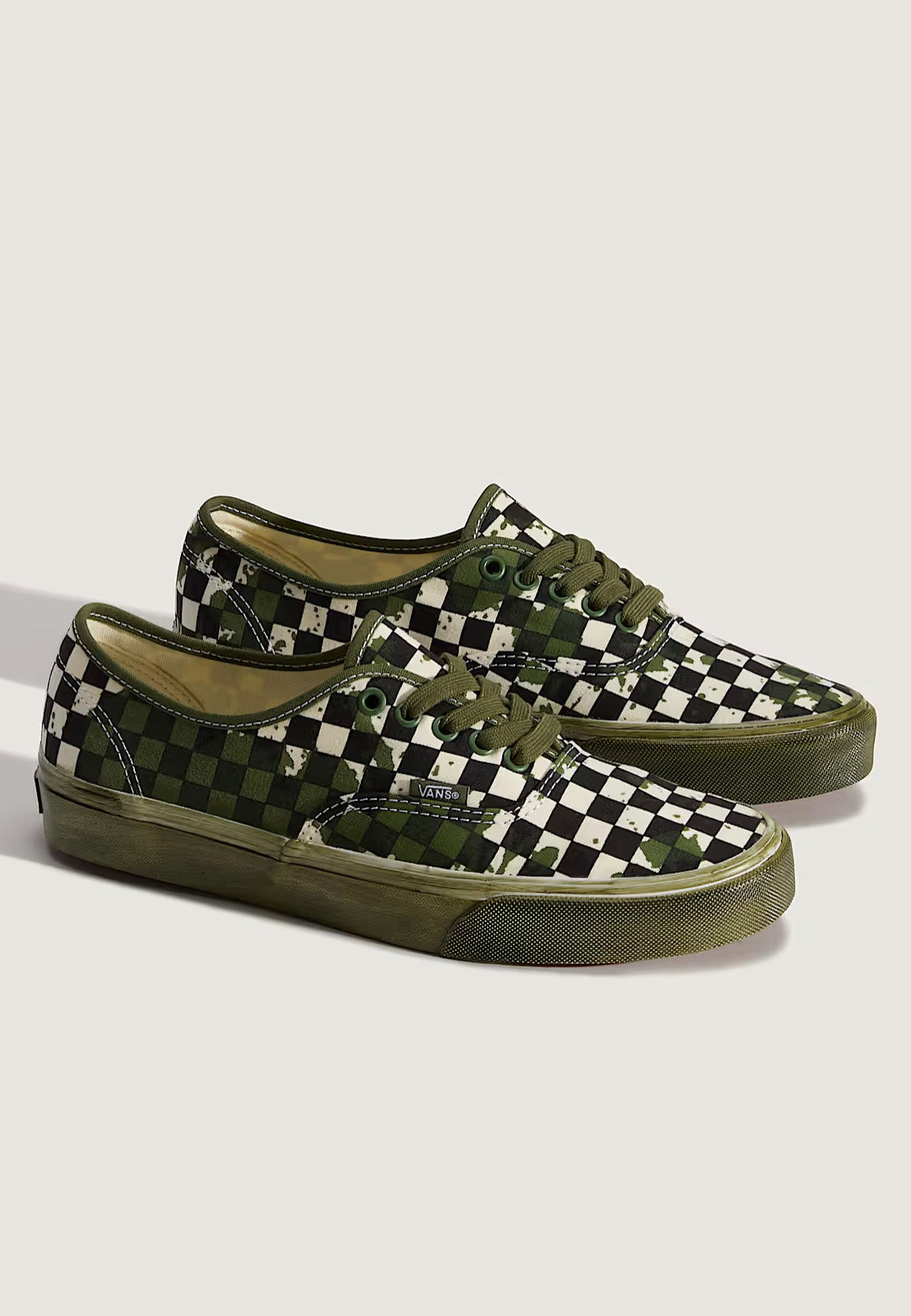 Vans Authentic Over Dye Green Shoes | Men-Image