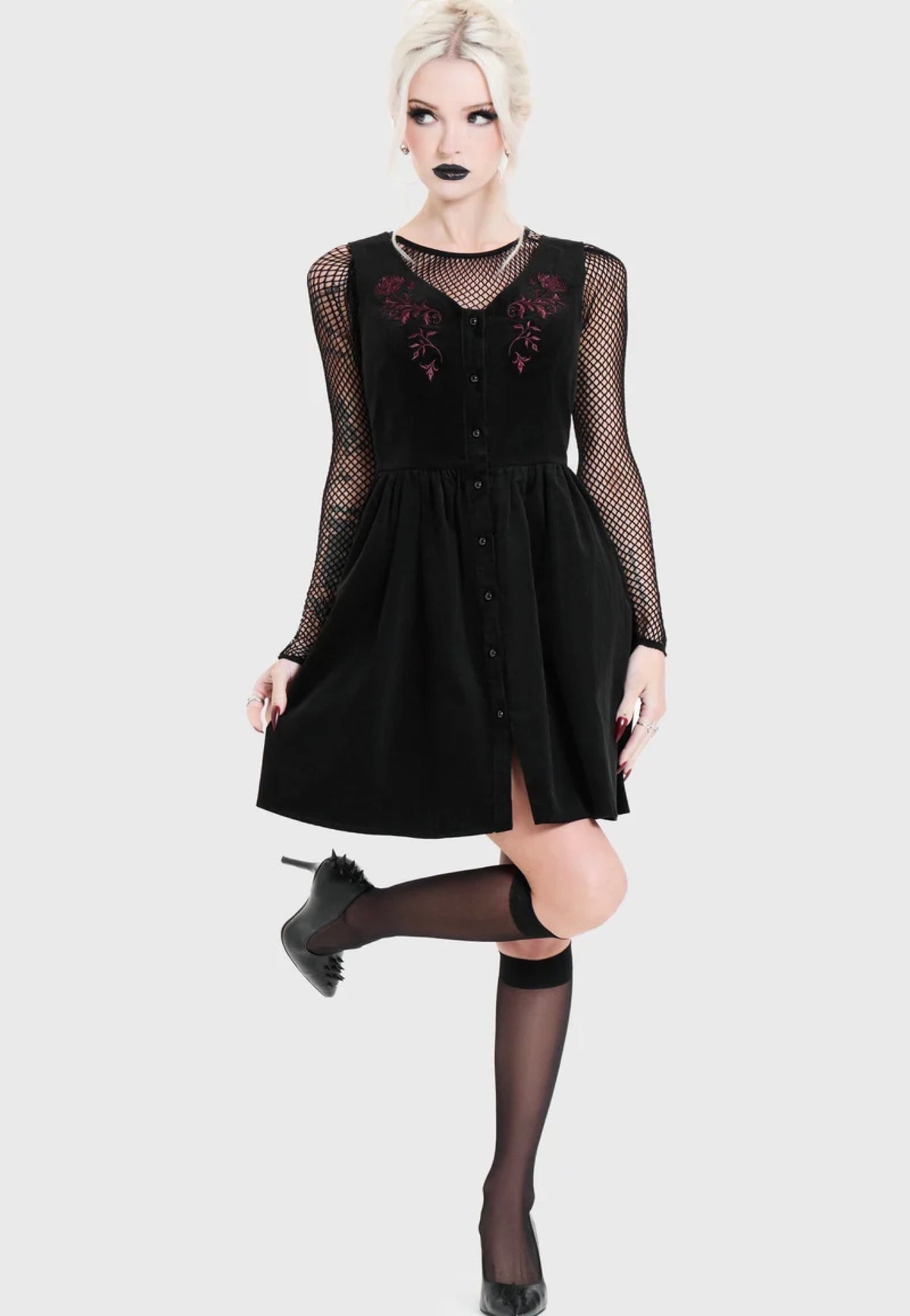 Killstar Avery's Reign Mini Black Kleid | Women-Image
