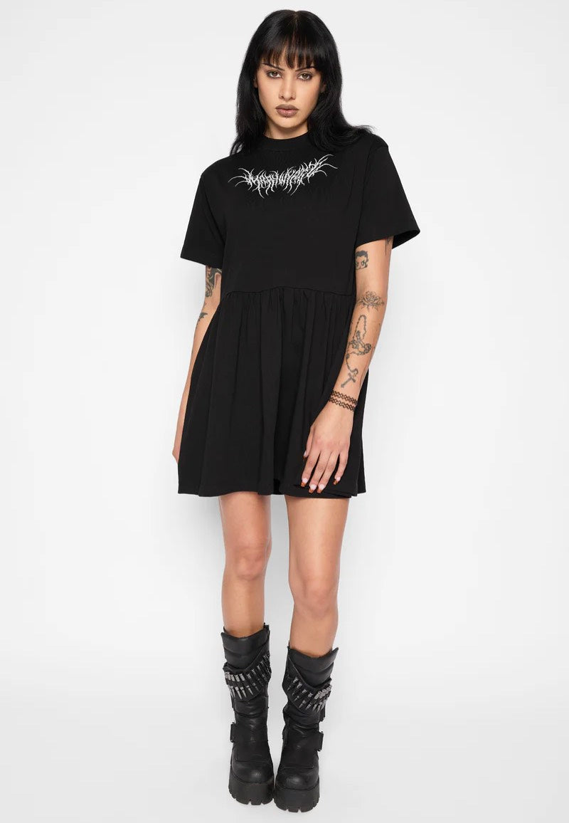 Mary Wyatt Azra Smock Black Jurke | Women-Image