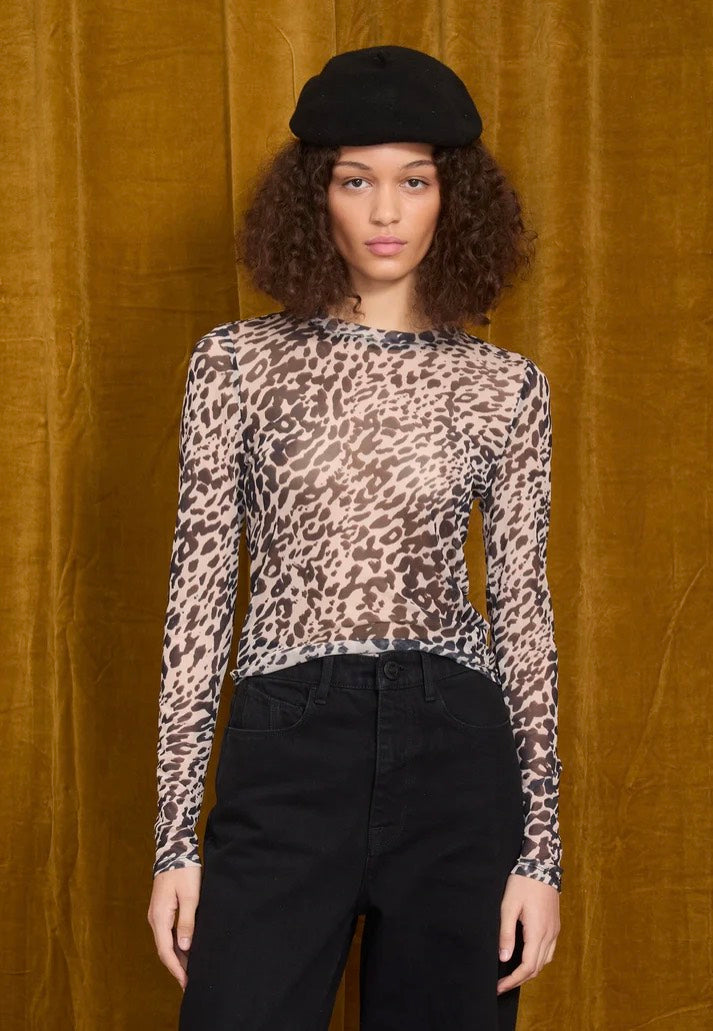 Volcom Tigardi Mesh Animal Print Longsleeve | Women-Image