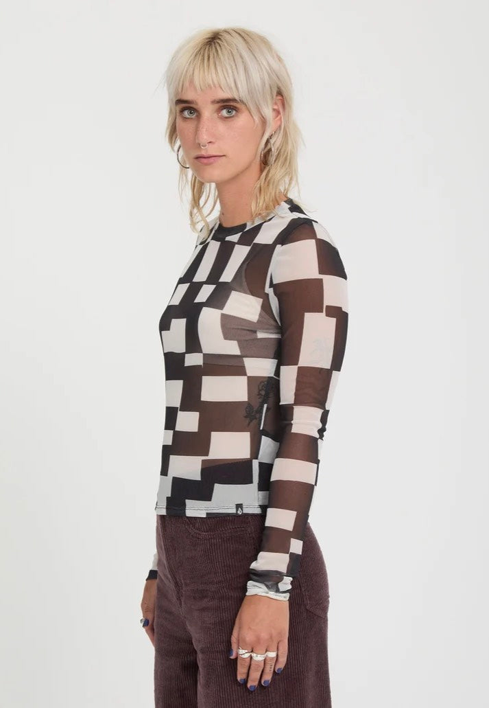 Volcom - FA Carrau Mesh White - Longsleeve | Women-Image