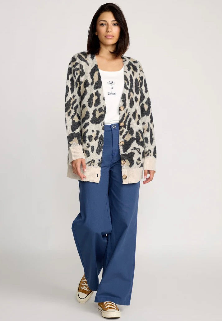 Volcom - Wylding Out Animal Print - Cardigan | Women-Image