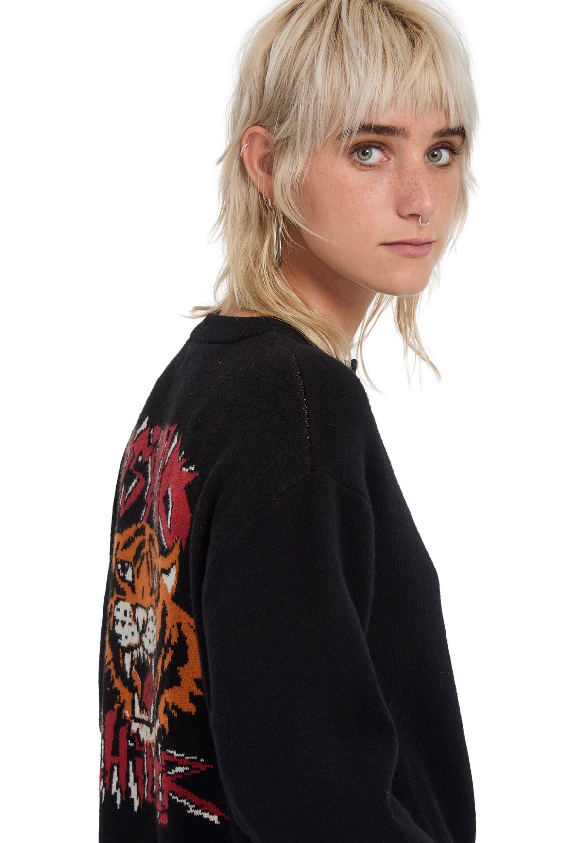 Volcom FA Ozzy Black Cardigan | Women-Image