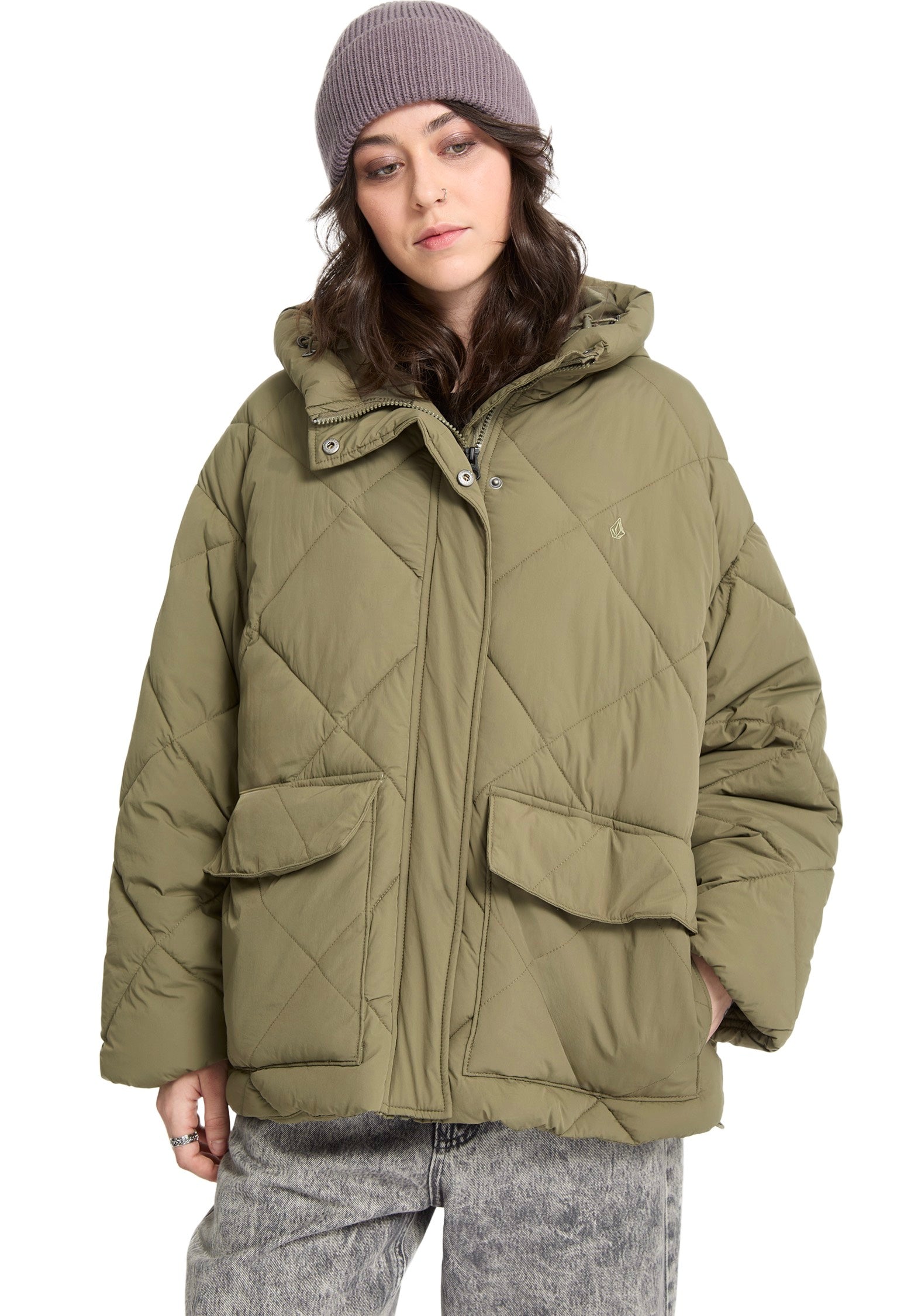 Volcom - Out Of Boxy Puff Wintermoss - Jacket | Women-Image