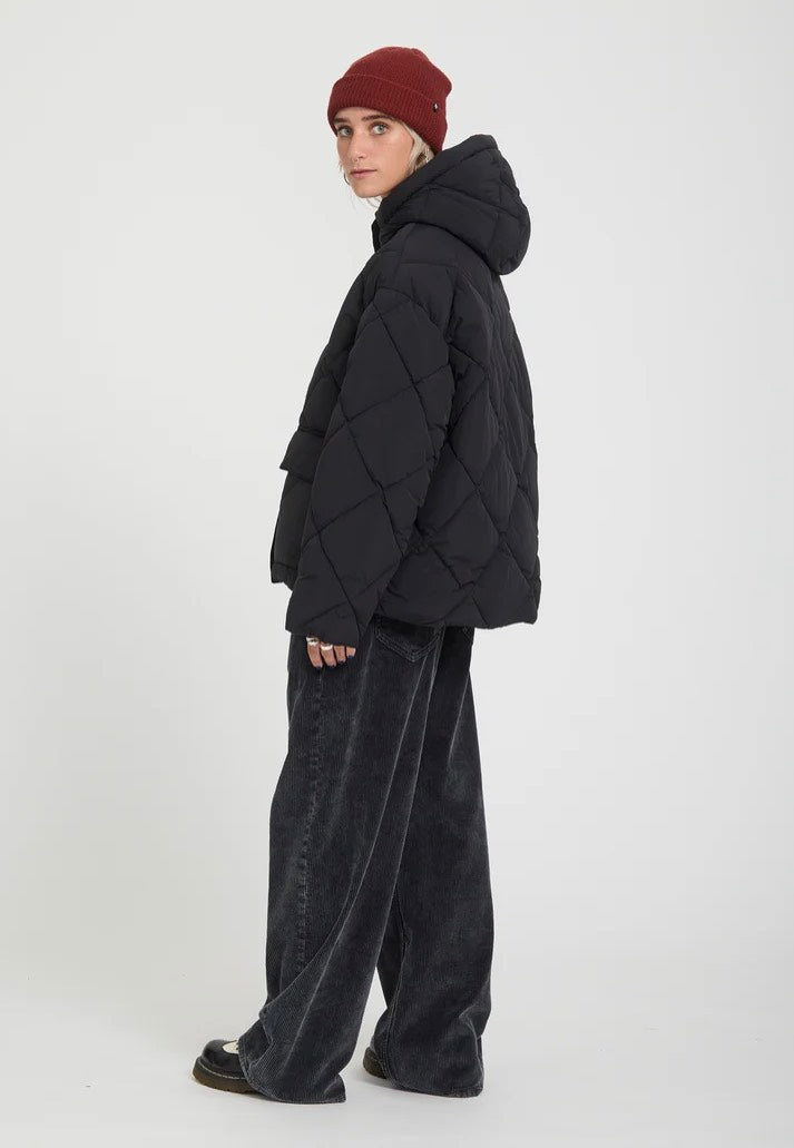 Volcom Out Of Boxy Puff Black Chaqueta | Women-Image