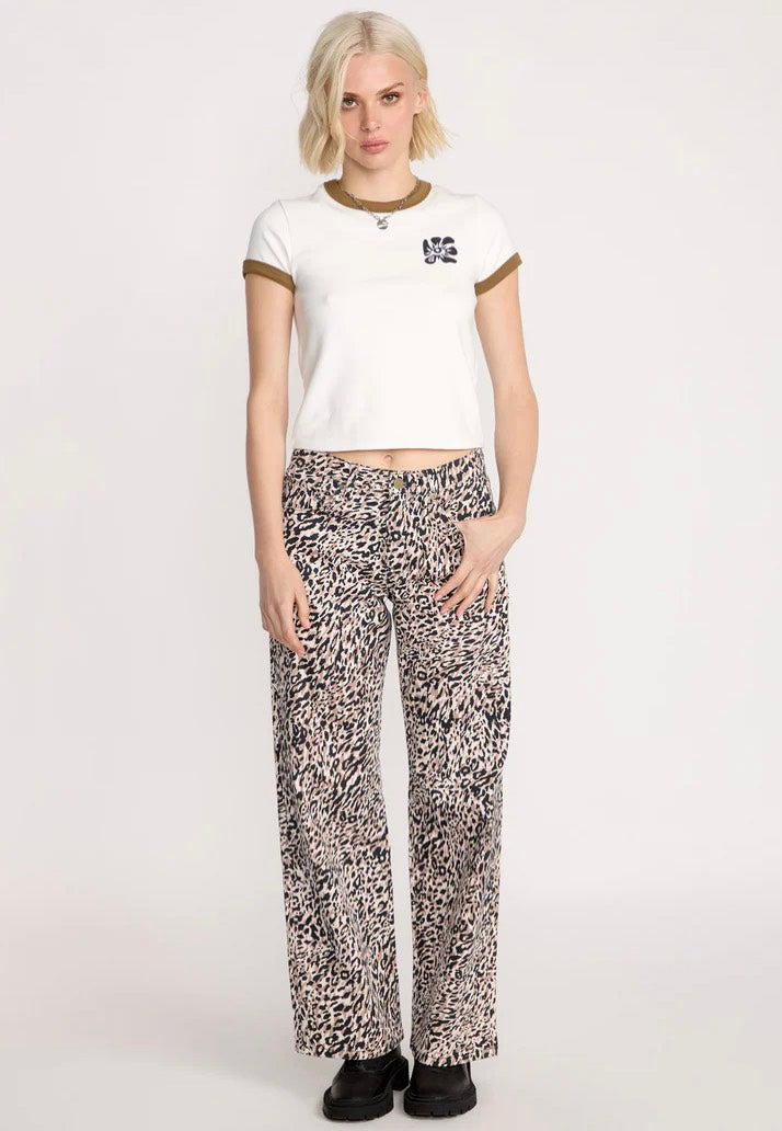 Volcom - Stoned BF Lowrise Animal Print - Pants | Women-Image