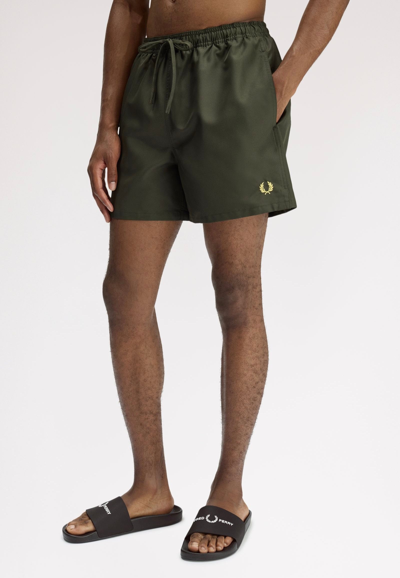 Fred Perry - Branded Black - Slides | Men-Image
