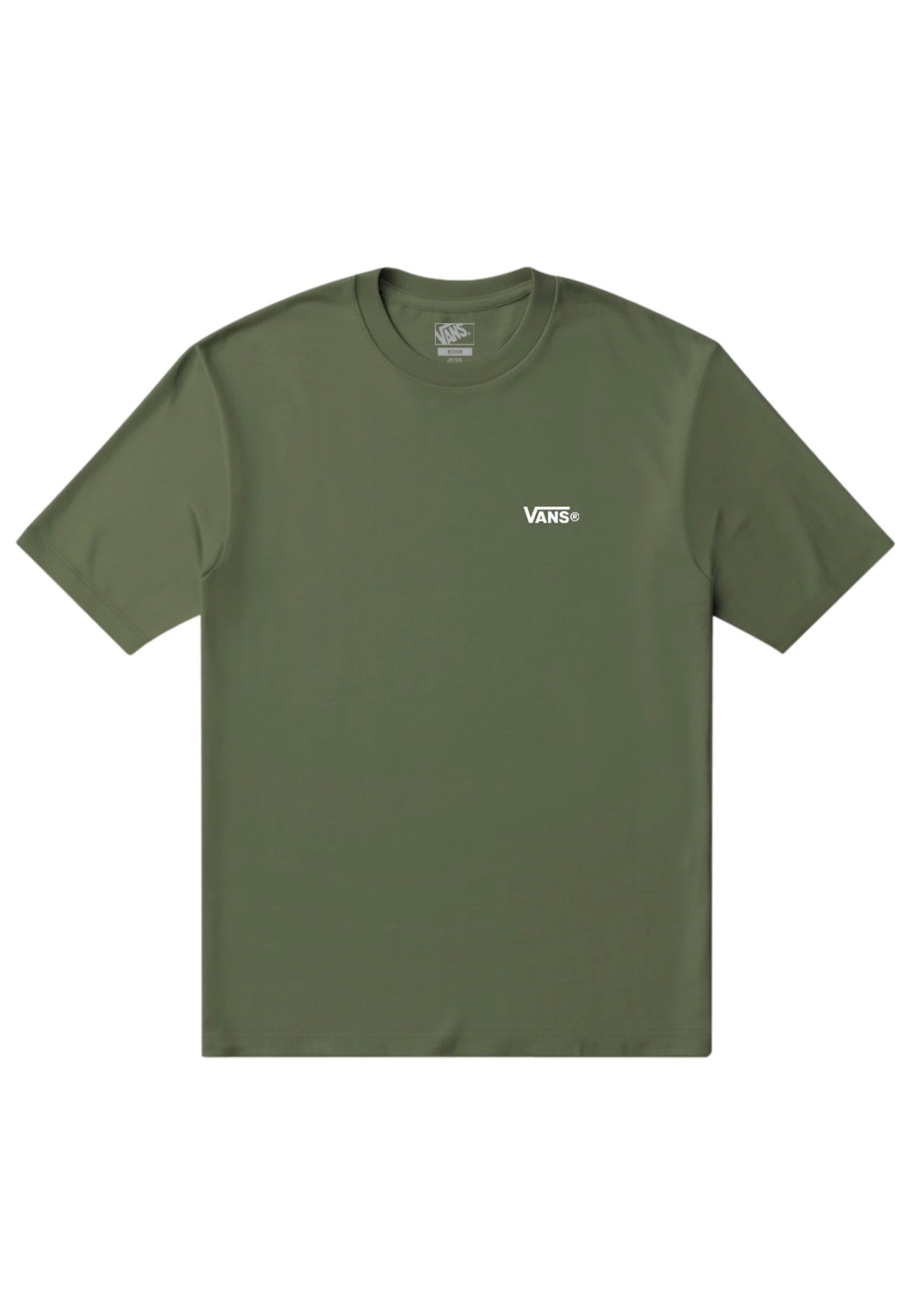 Vans New Left Chest Green Balsam T-Shirt | Men-Image
