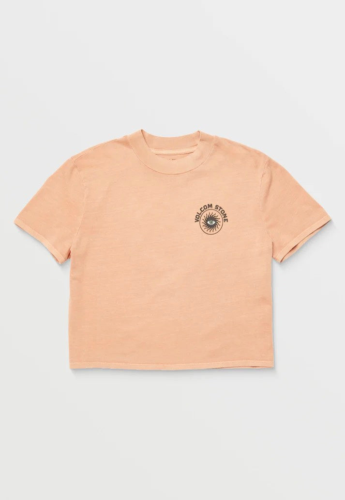 Volcom - Dial Crop Sand Brown - T-Shirt | Women-Image