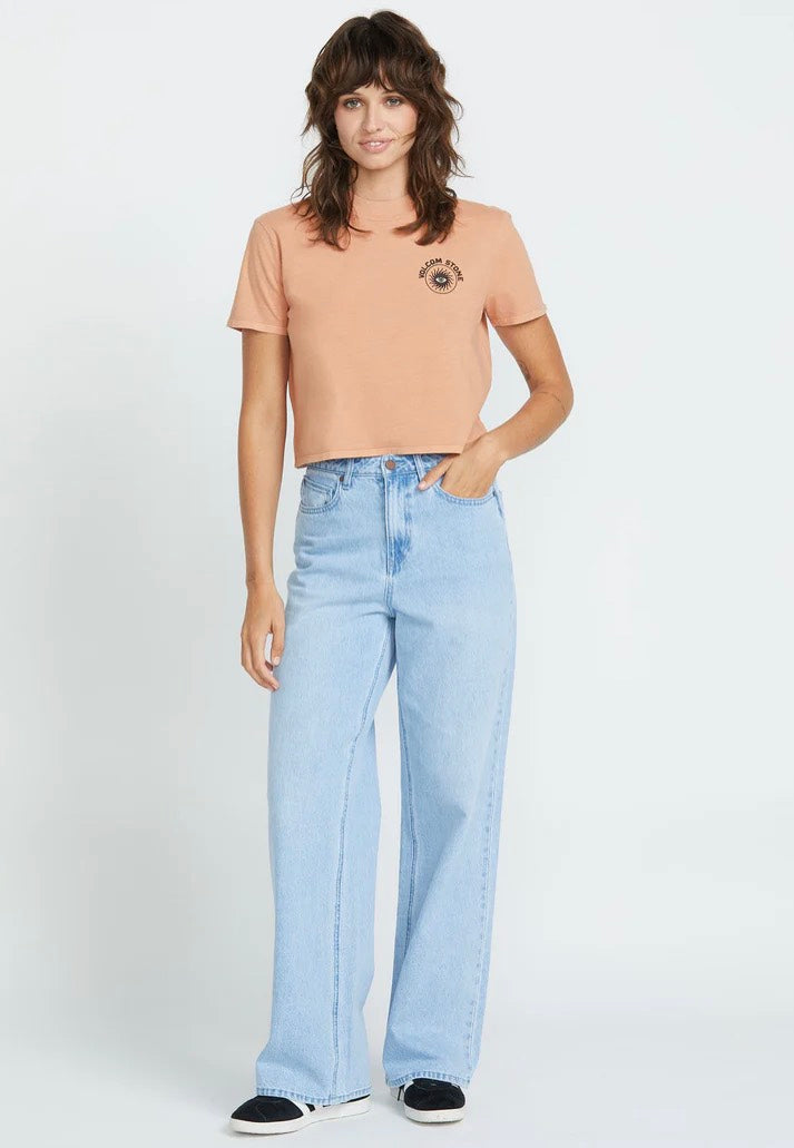 Volcom - Dial Crop Sand Brown - T-Shirt | Women-Image
