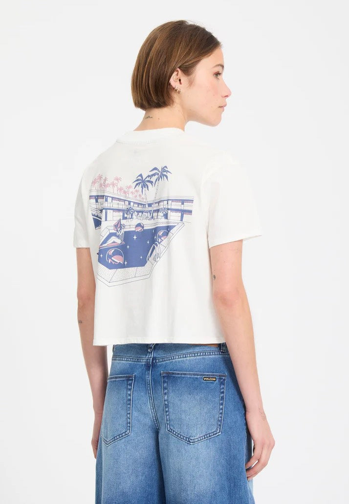 Volcom - Pocket Dial Vintage White - T-Shirt | Women-Image