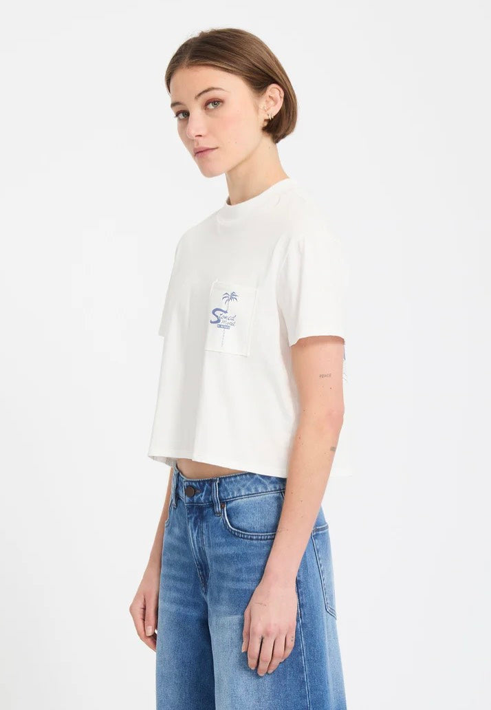 Volcom - Pocket Dial Vintage White - T-Shirt | Women-Image