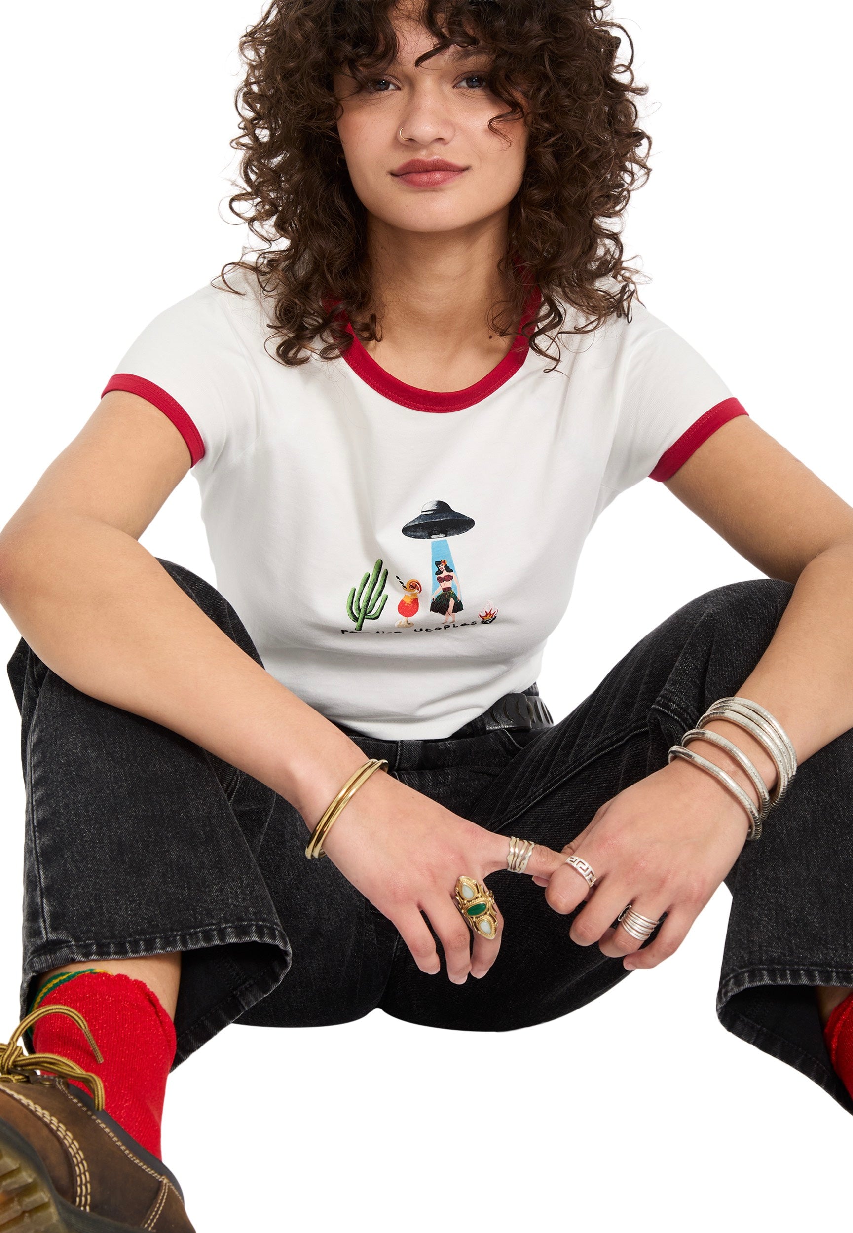 Volcom - FA Mickey Mason Off White - T-Shirt | Women-Image