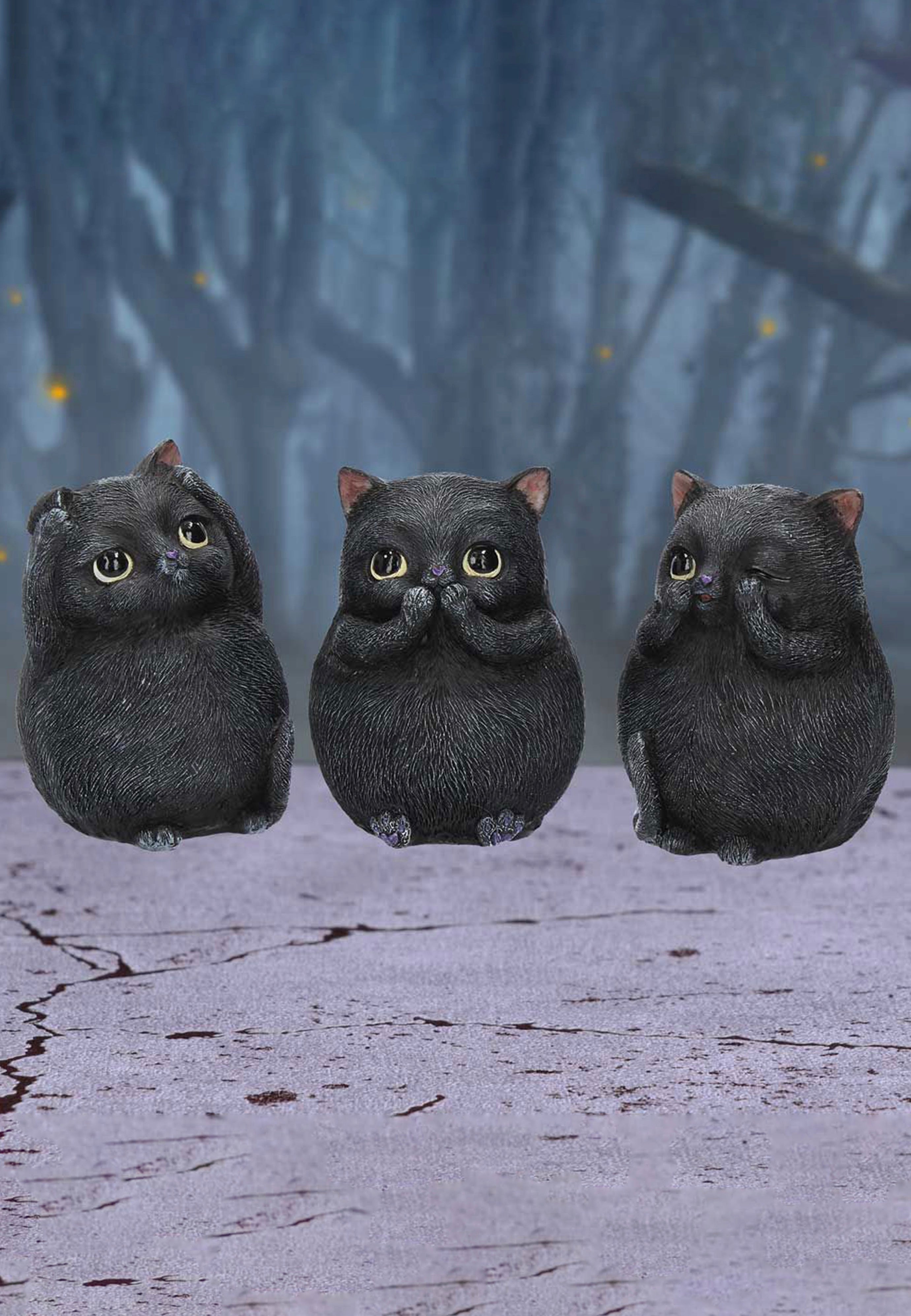 Nemesis Now - Three Wise Fat Cats - Figure | Neutral-Image