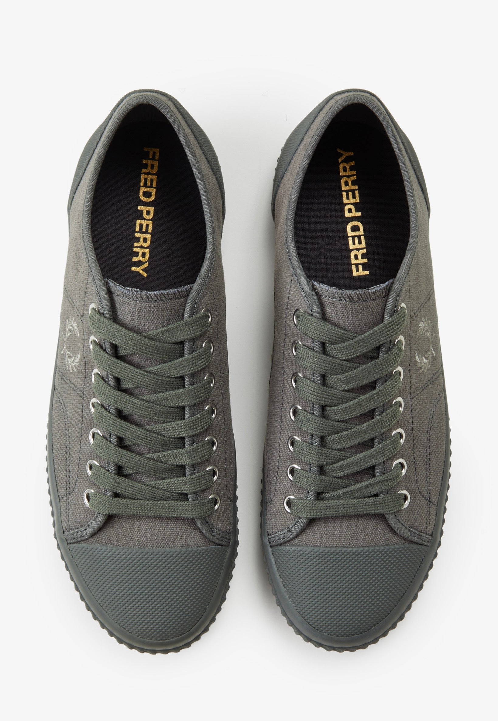Fred Perry - Hughes Low Canvas Field Green/Warm Grey - Shoes | Men-Image