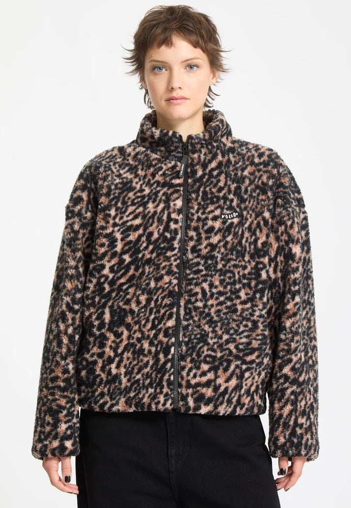 Volcom - Wylding Out Sherpa Animal Print - Jacket | Women-Image