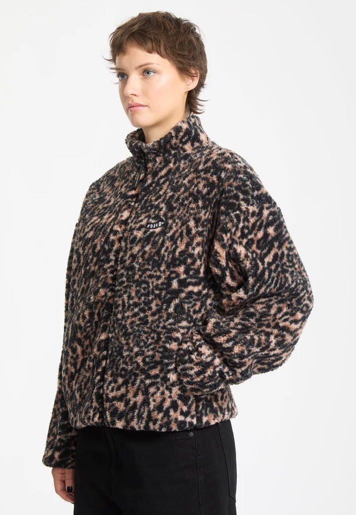 Volcom - Wylding Out Sherpa Animal Print - Jacket | Women-Image