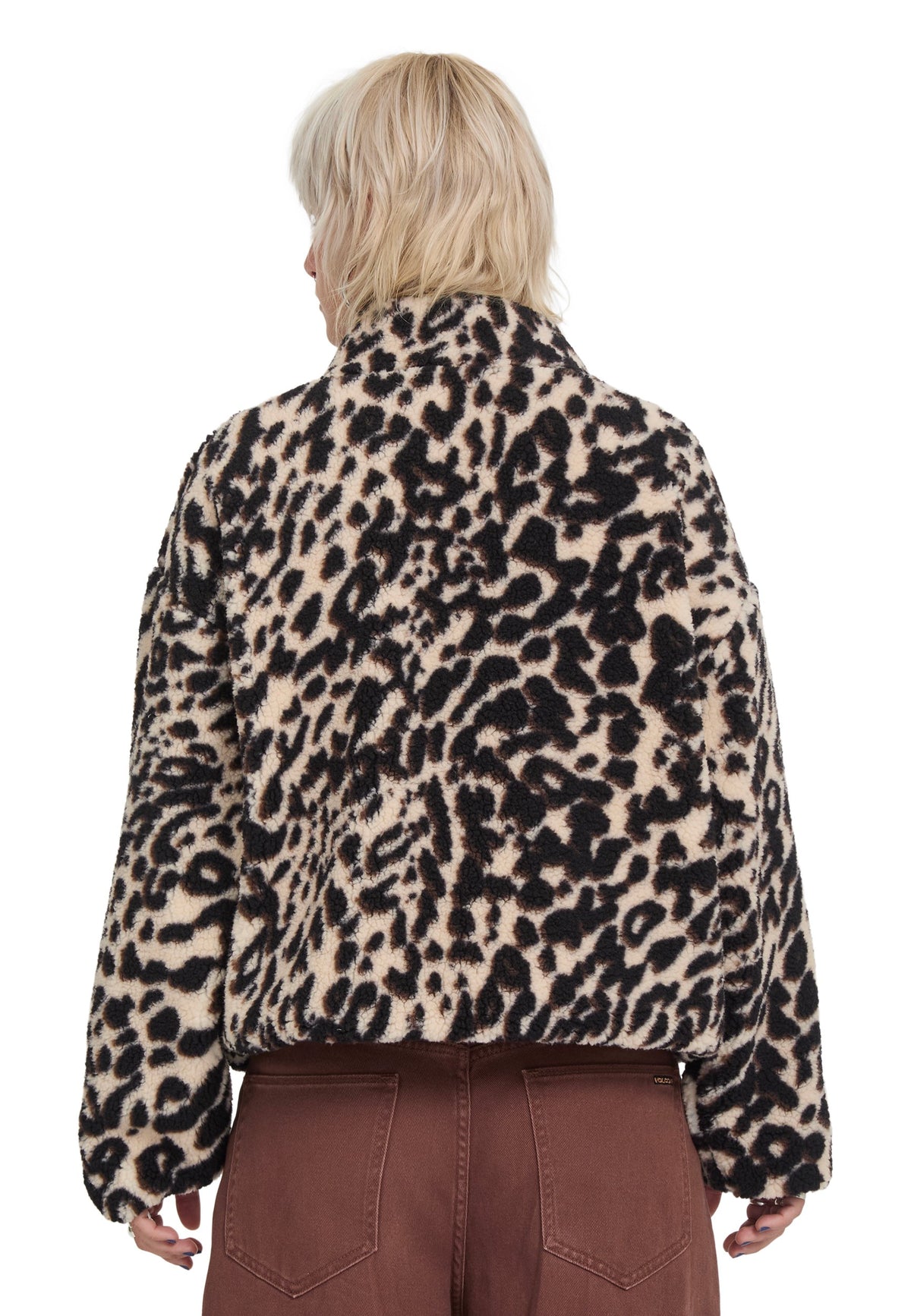 Volcom Wylding Out Sherpa Animal Print Jacket | Women-Image