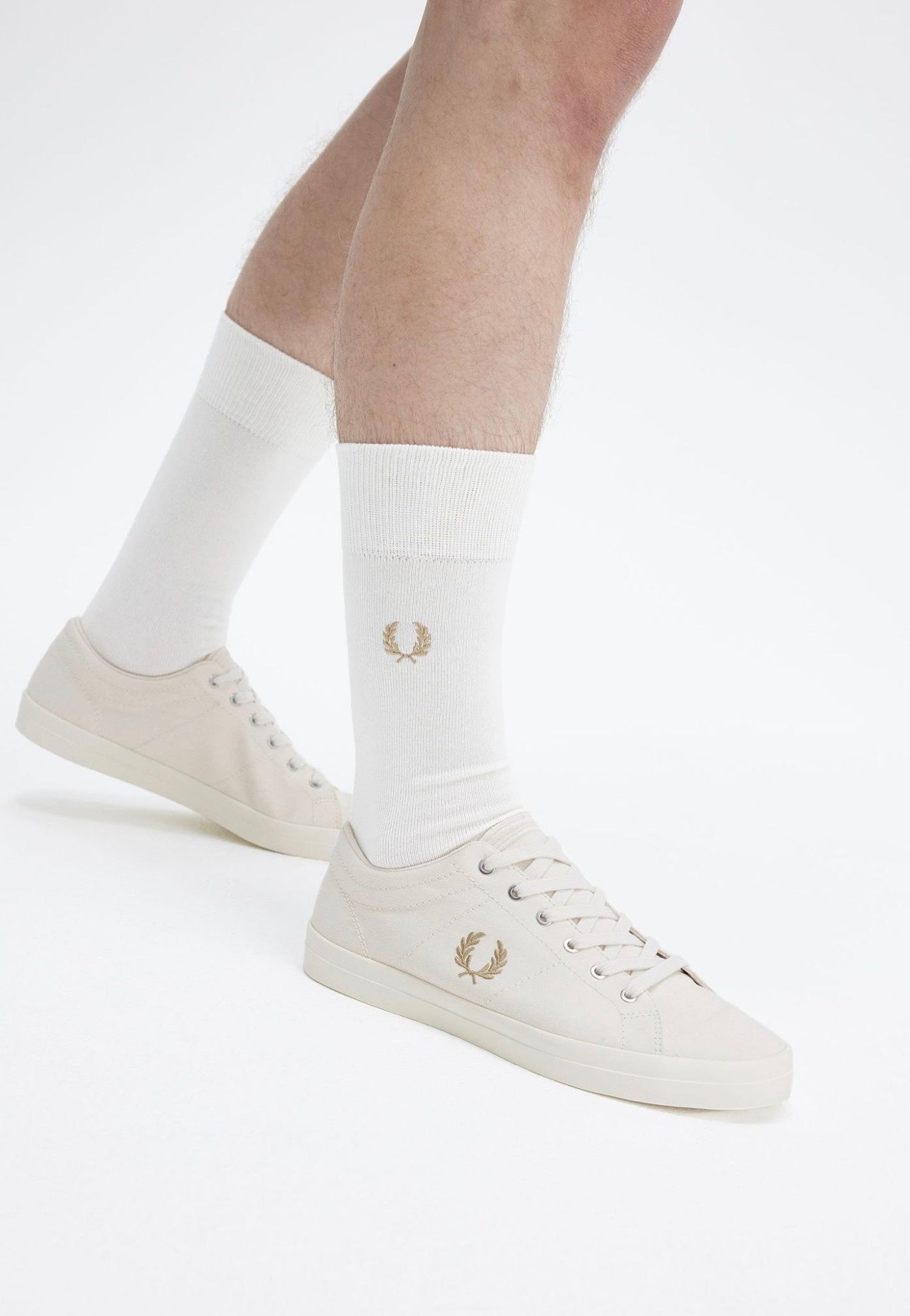 Fred Perry - Baseline Twill Ecru/Warm Stone - Shoes | Women-Image